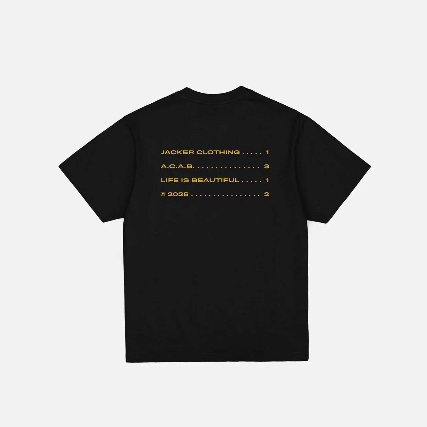 A.C.A.B T-SHIRT - BLACK - Image 3