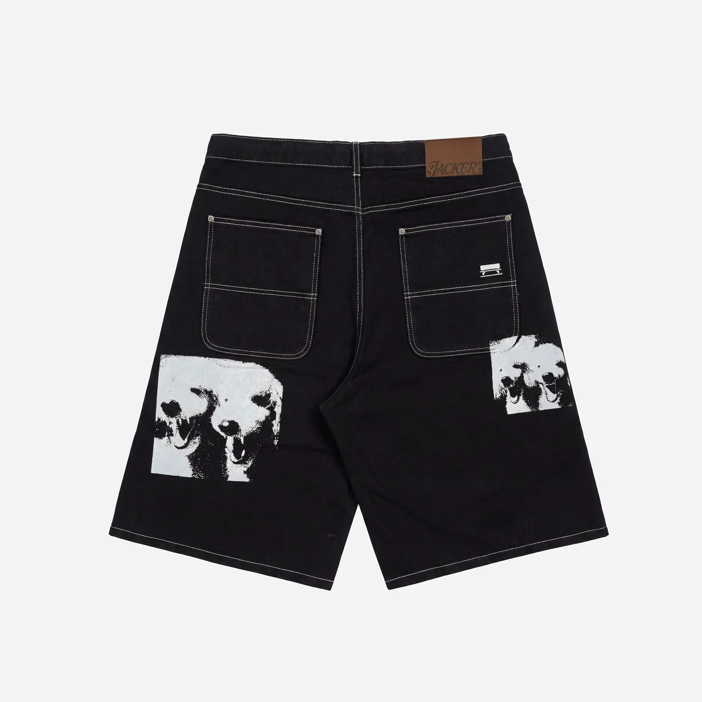 BAGGY SHORT POODLE PALS BLACK - Image 3