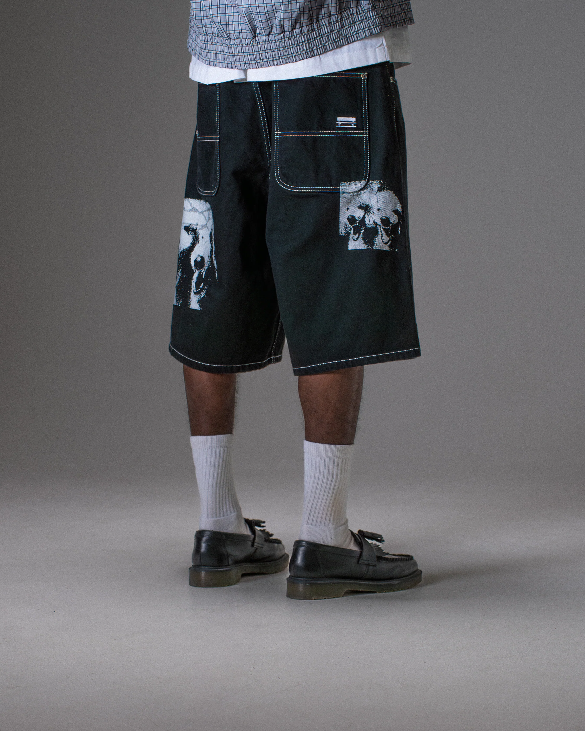 BAGGY SHORT POODLE PALS BLACK - Image 5