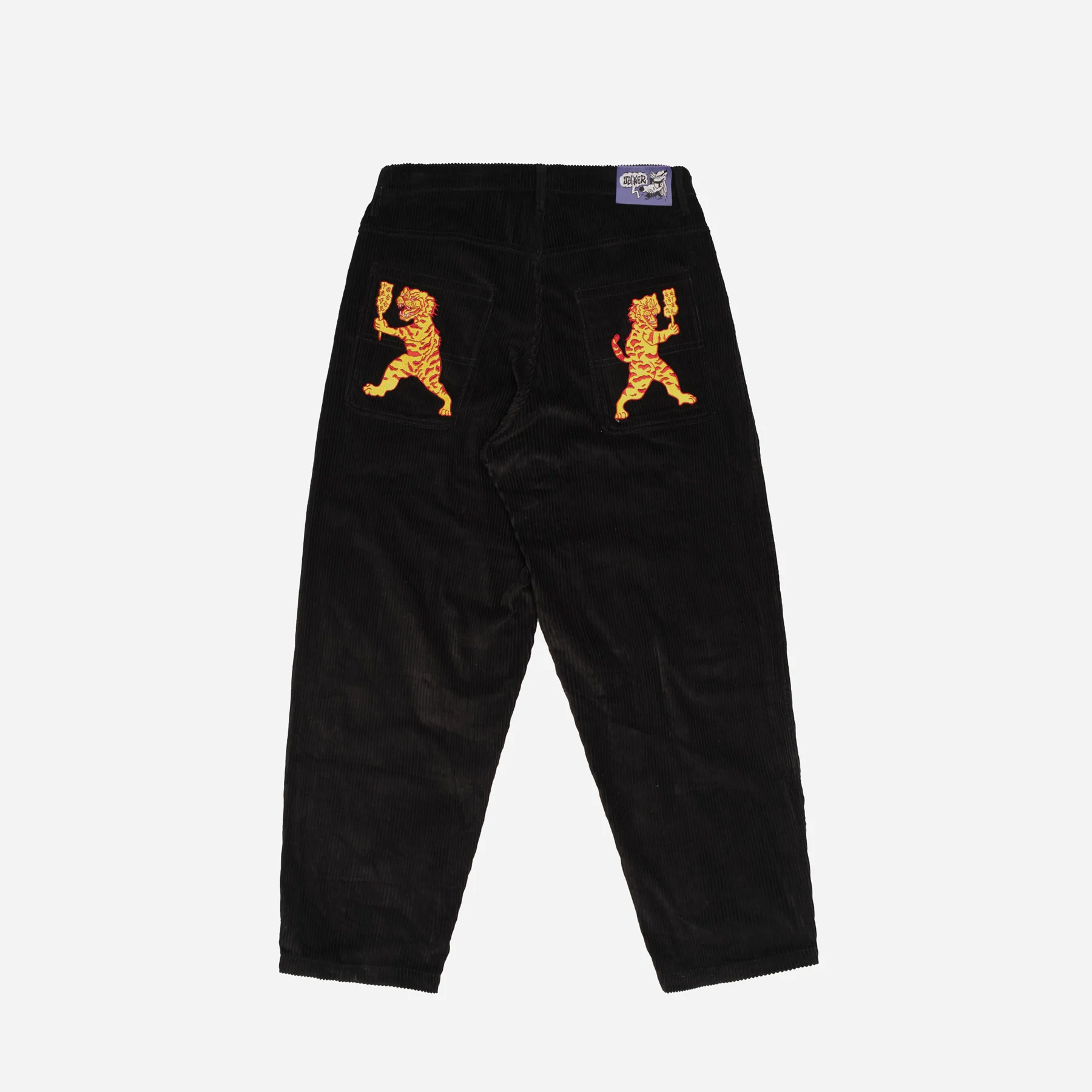BAIJU CORDUROY BAGGY PANT - BLACK - Image 3