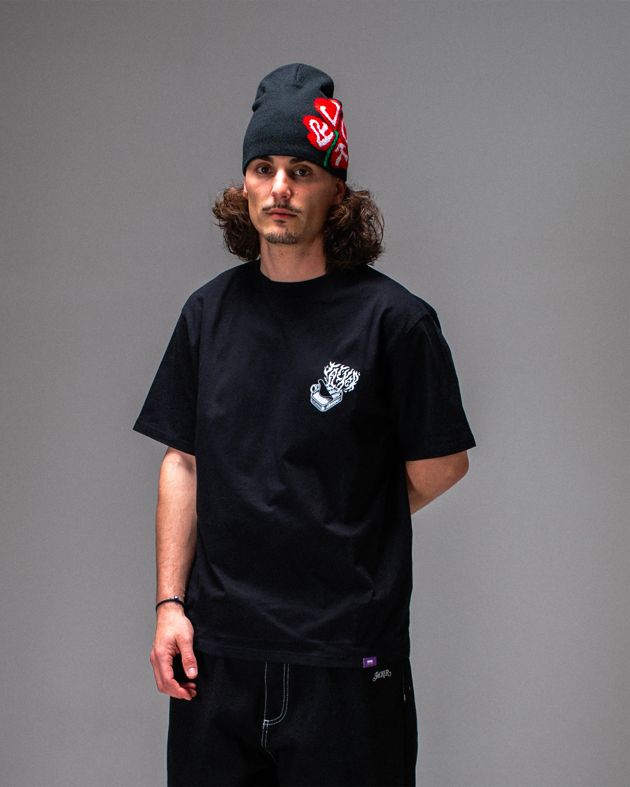 BLACK SARDINE T-SHIRT BLACK - Image 4
