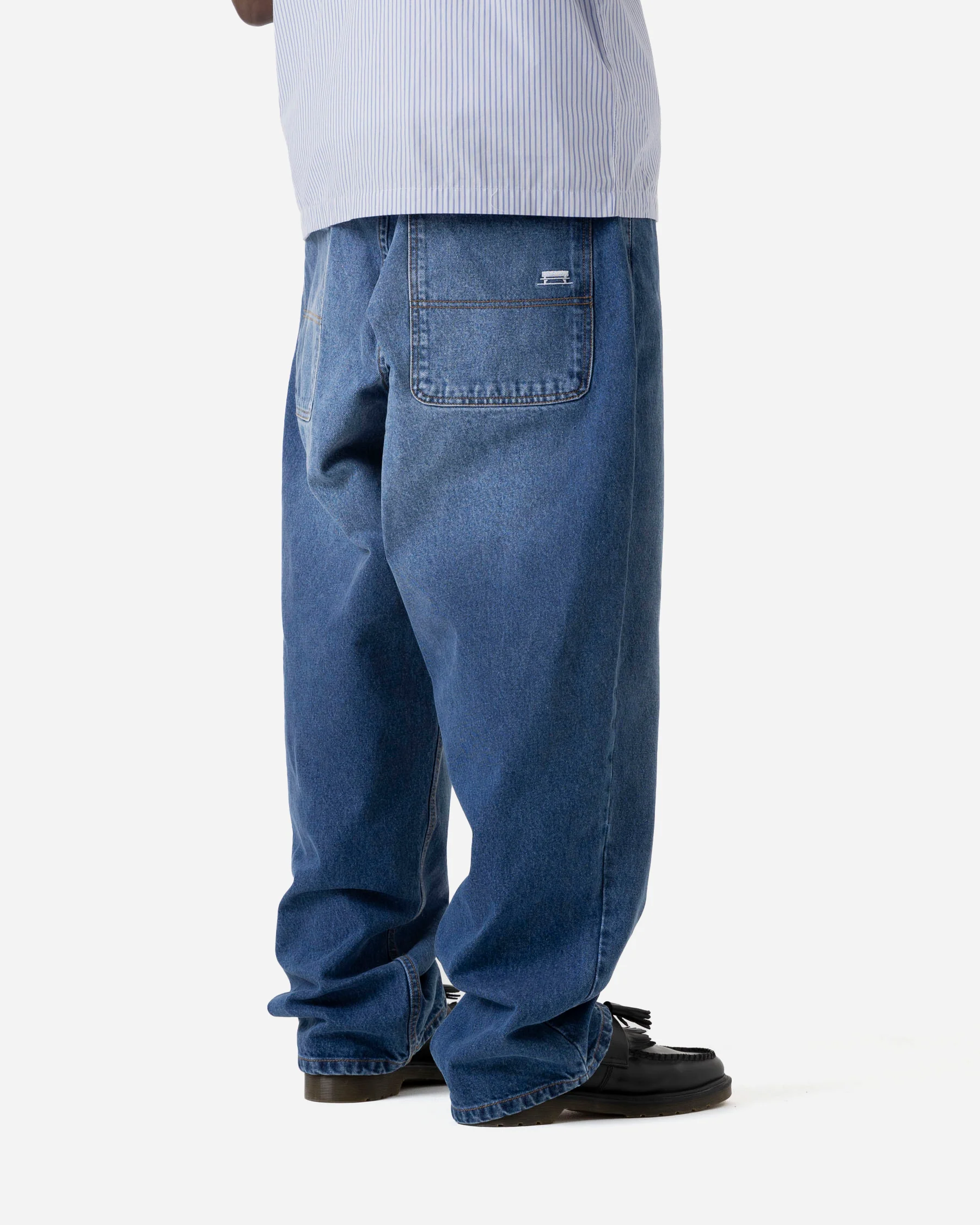 CLASSIC DENIM BAGGY PANT - BLUE - Image 4
