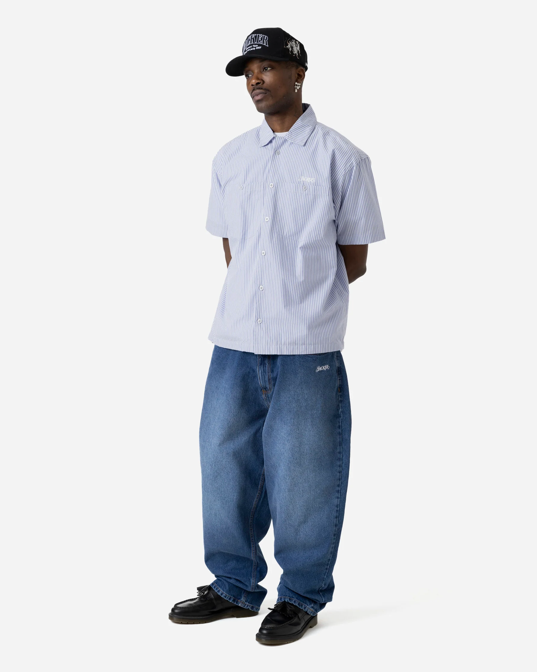 CLASSIC DENIM BAGGY PANT - BLUE - Image 5