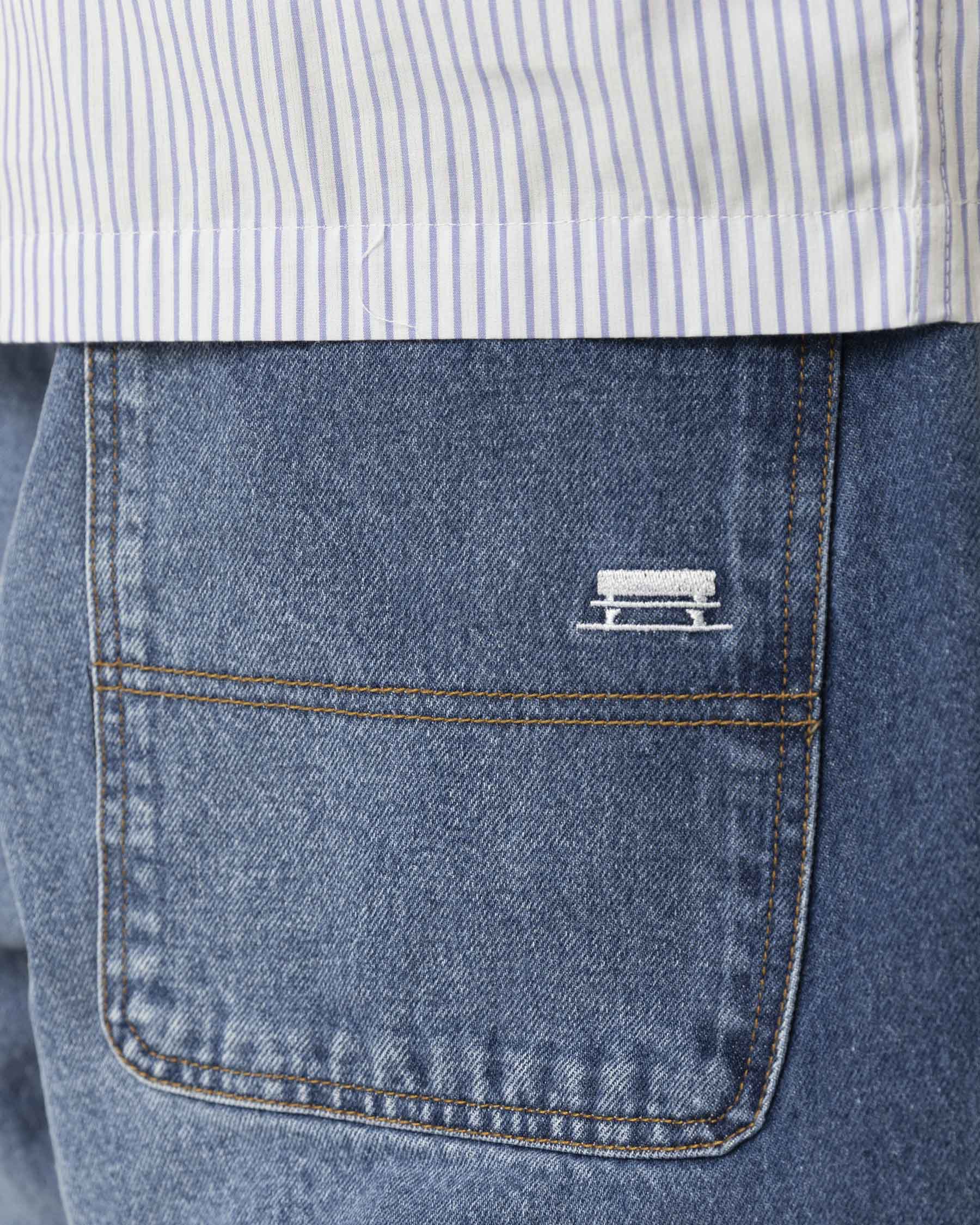 CLASSIC DENIM BAGGY PANT - BLUE - Image 7
