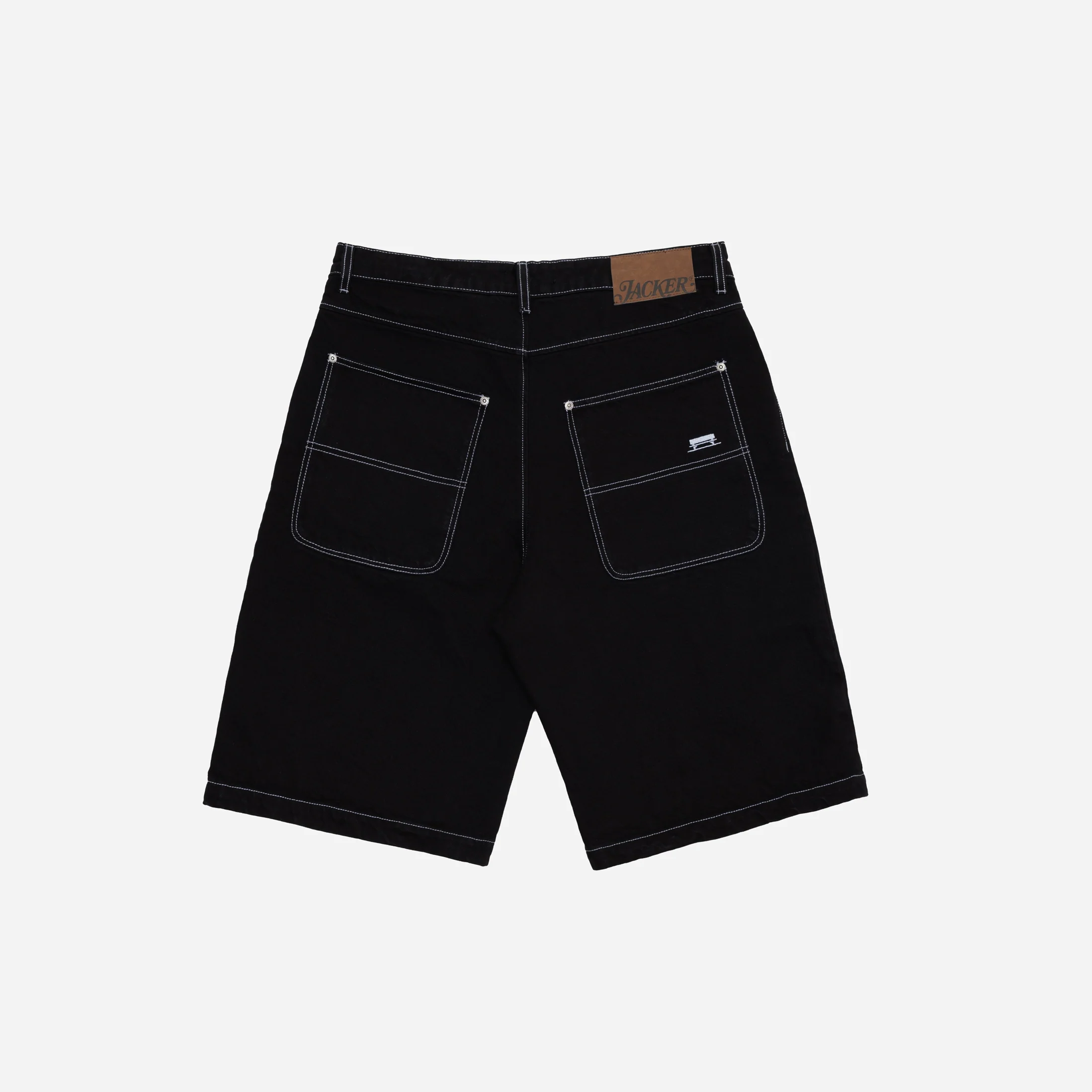 CLASSIC BAGGY DENIM SHORT - BLACK - Image 3