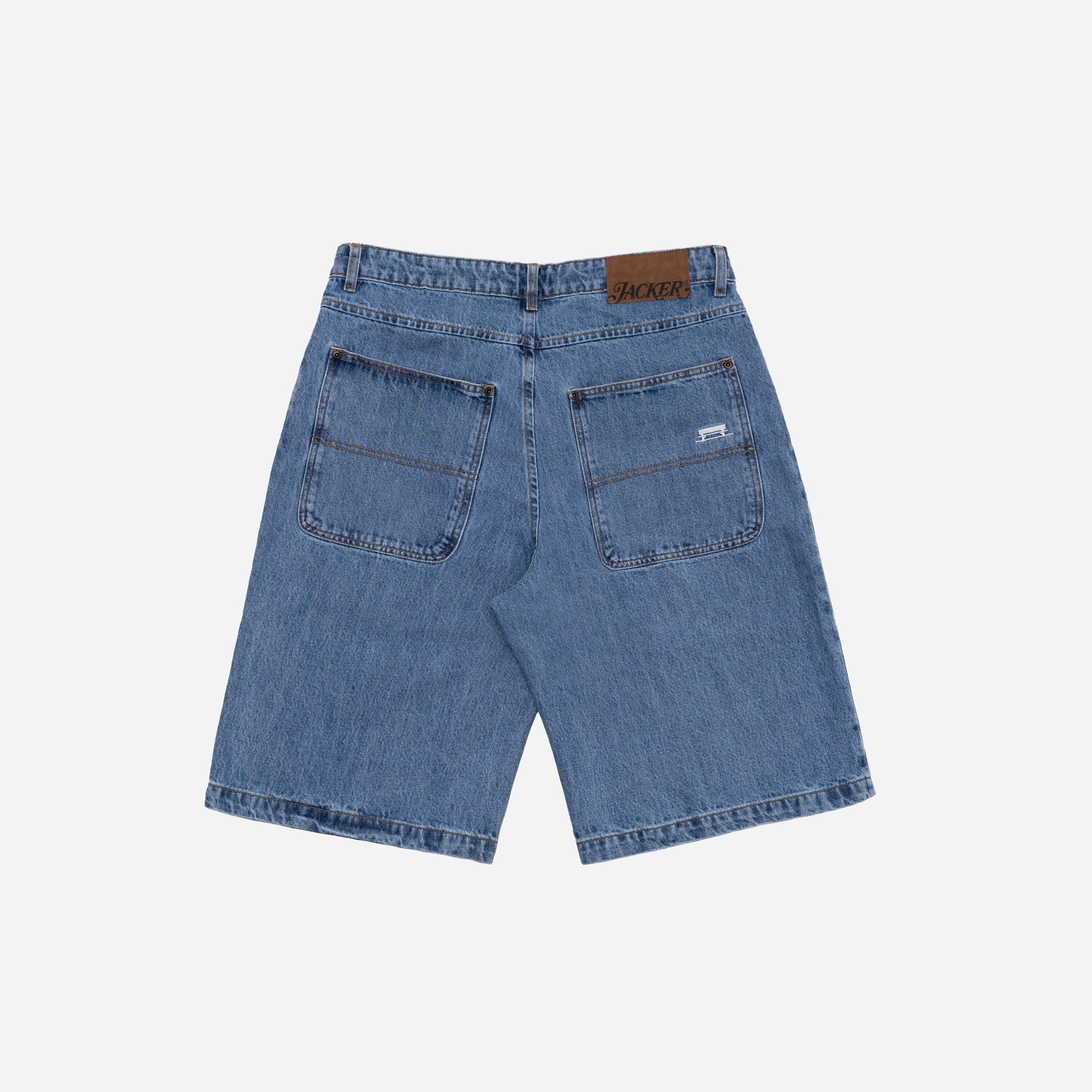 CLASSIC BAGGY DENIM SHORT - BLUE - Image 3