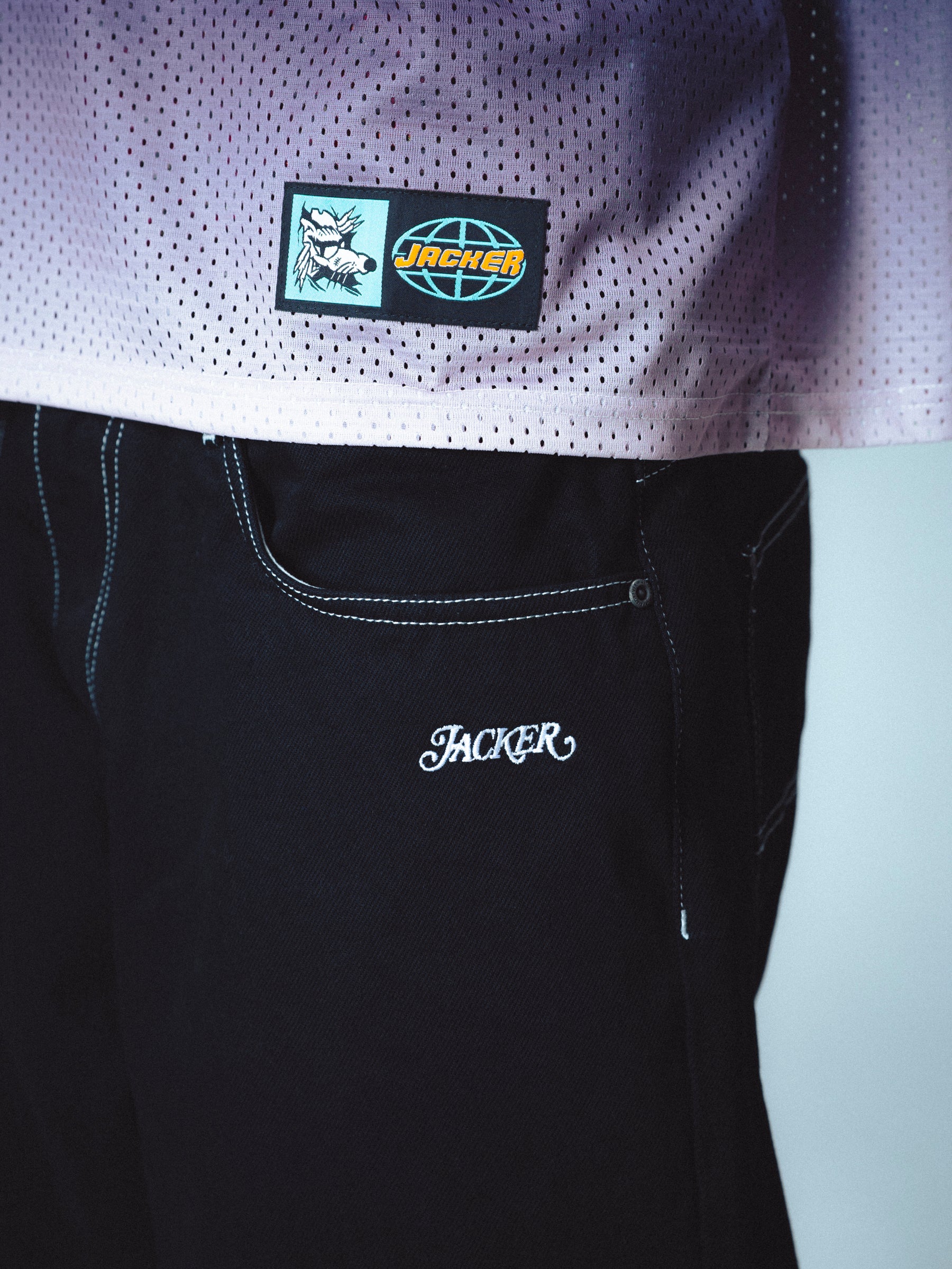 CLASSIC DENIM BAGGY PANT - BLACK - Image 5