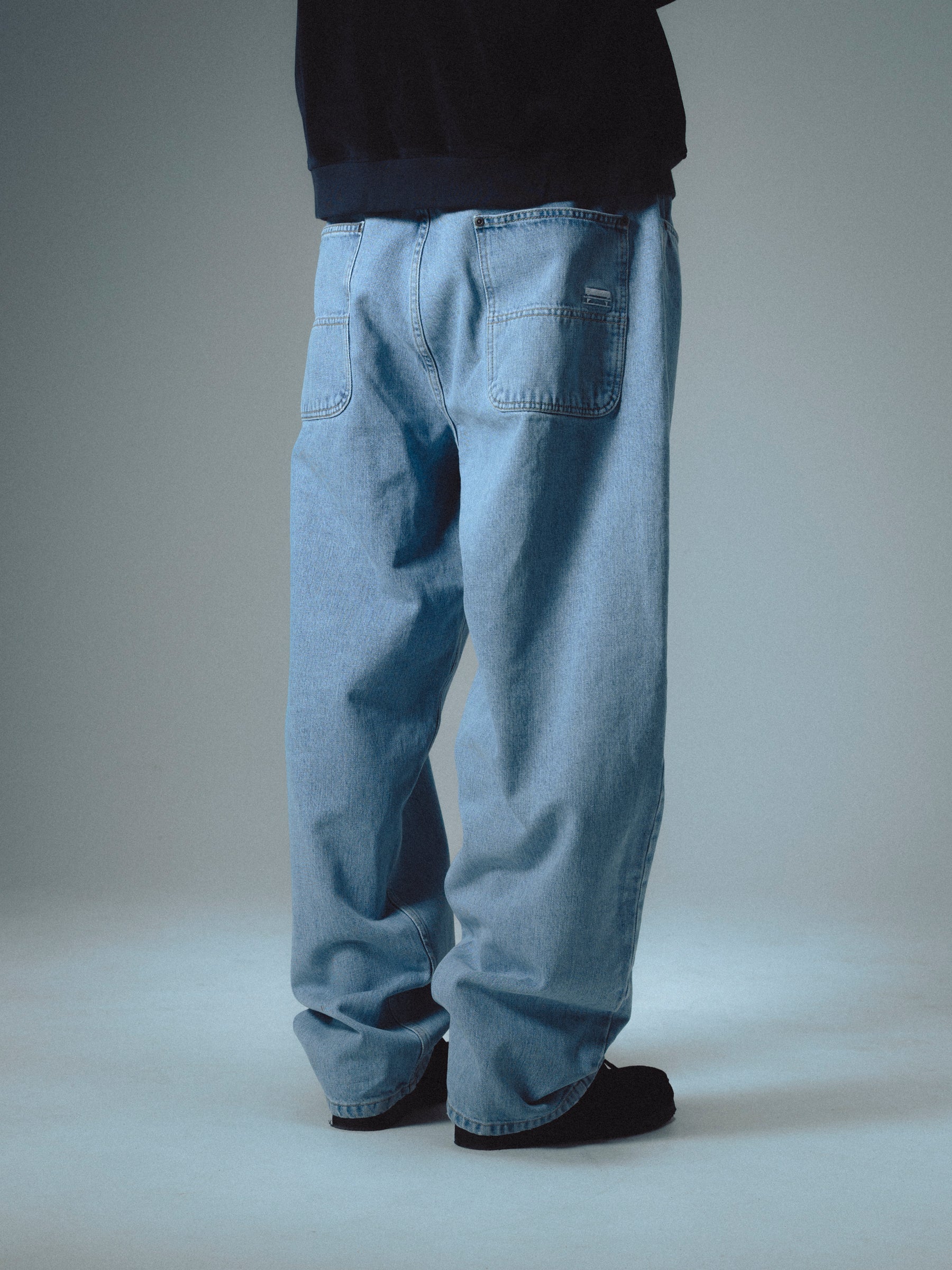 CLASSIC DENIM BAGGY PANT - LIGHT BLUE - Image 5