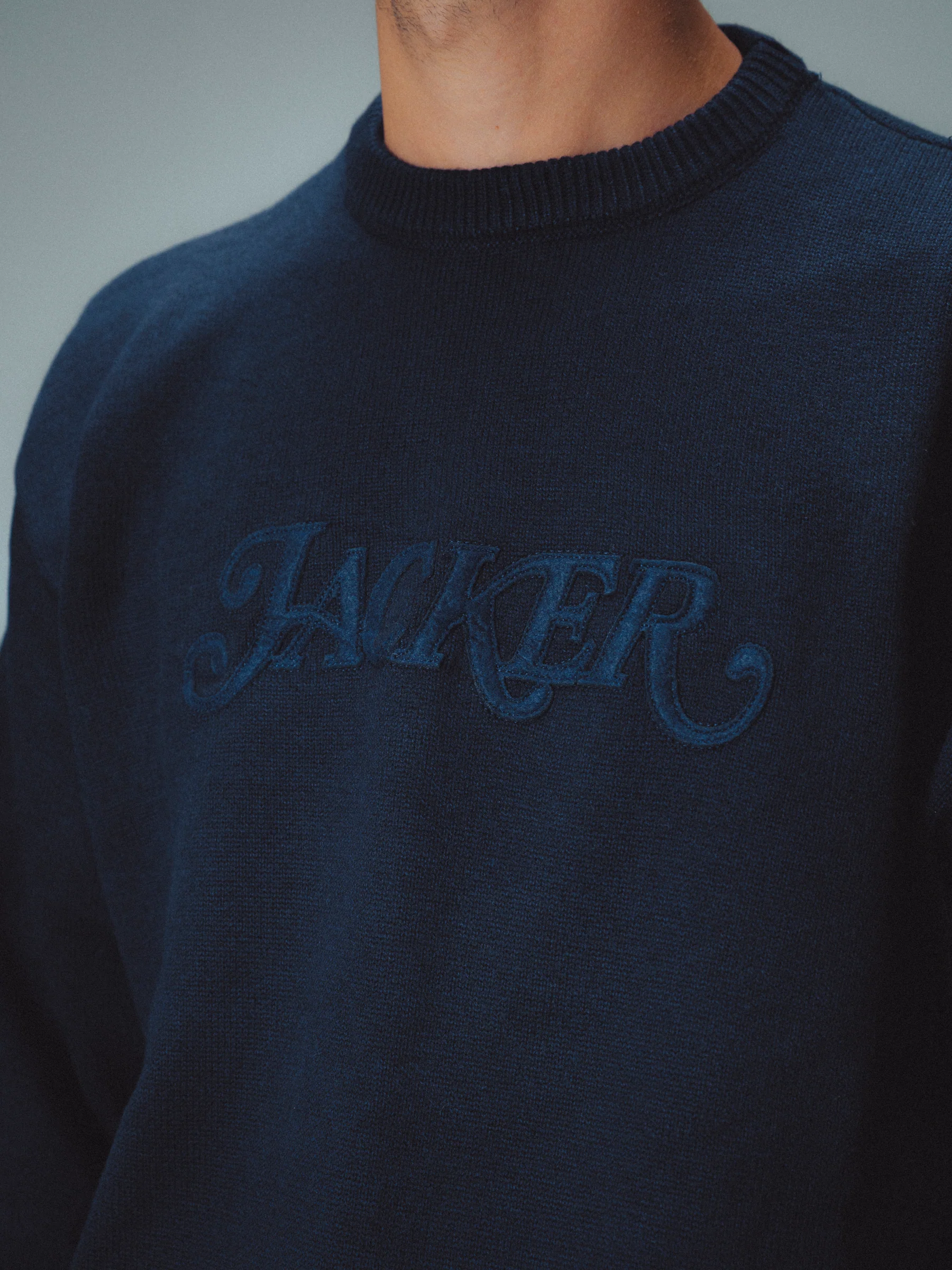 CLASSIC FELT SWEATER - NAVY - Image 4