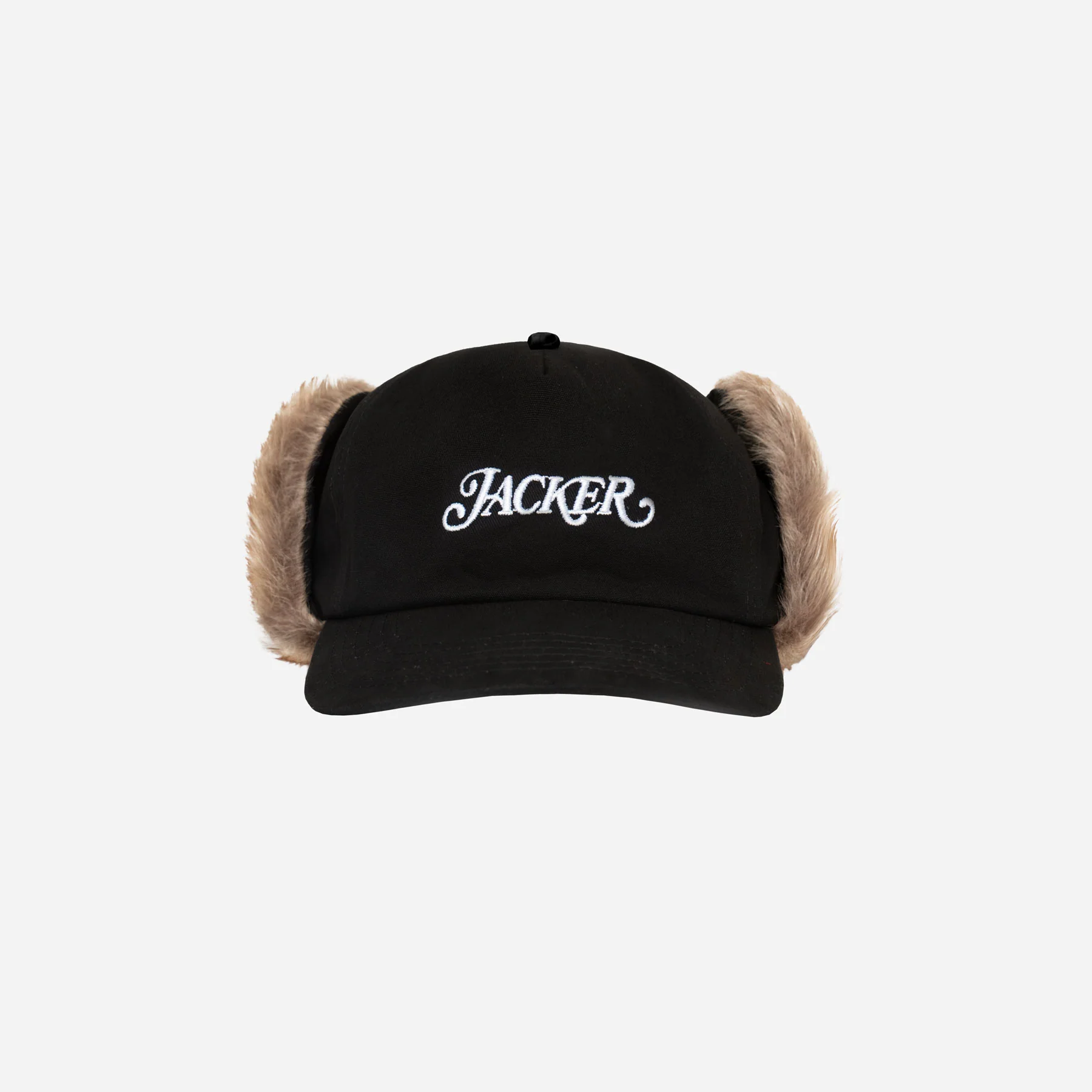 CLASSIC FLAP EAR SNAPBACK 5 PANEL CAP - BLACK - Image 2