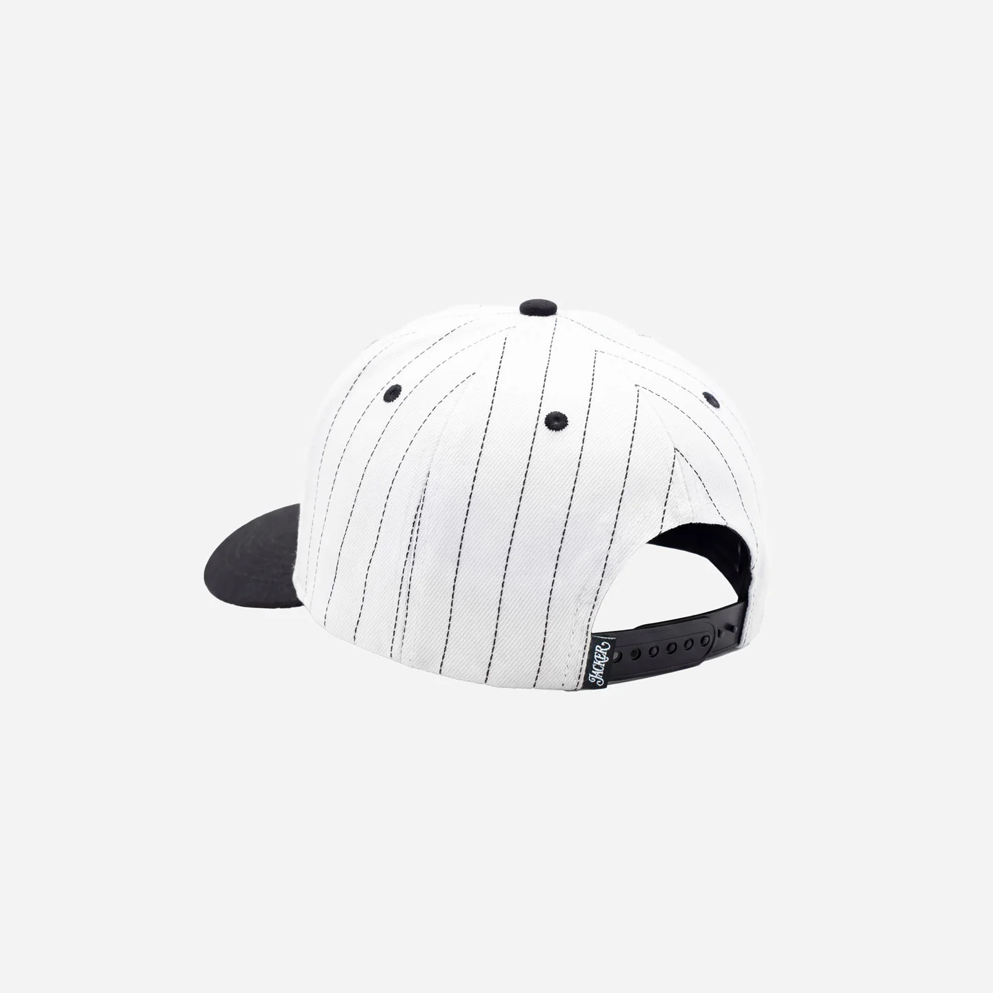 CLASSIC STRIPE SNAPBACK 5 PANEL BLACK & WHITE - Image 5