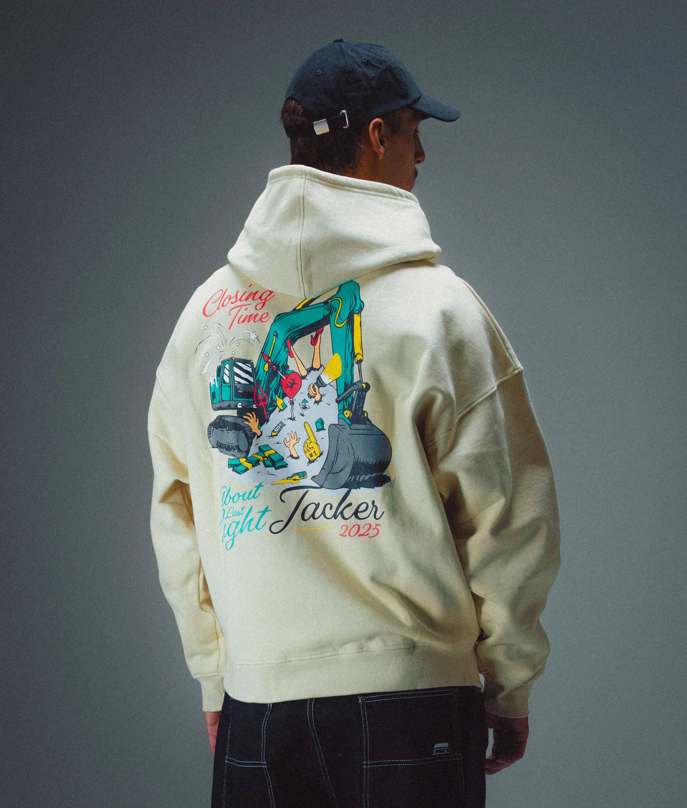CLOSING TIME HOODIE - BEIGE - Image 2