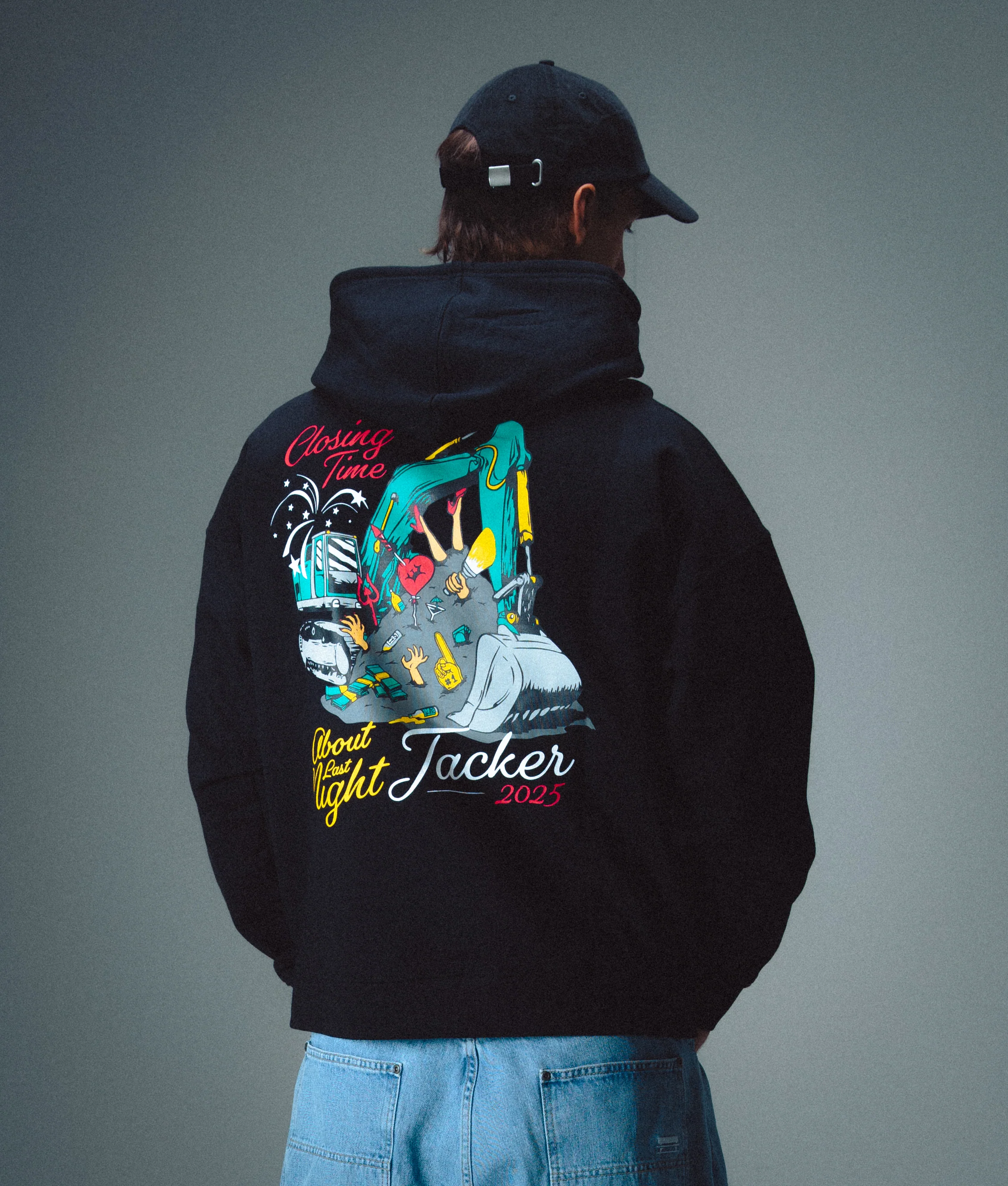 CLOSING TIME HOODIE - BLACK - Image 2