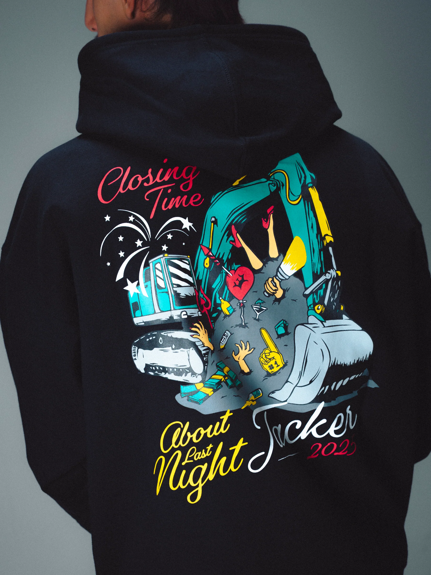 CLOSING TIME HOODIE - BLACK - Image 6