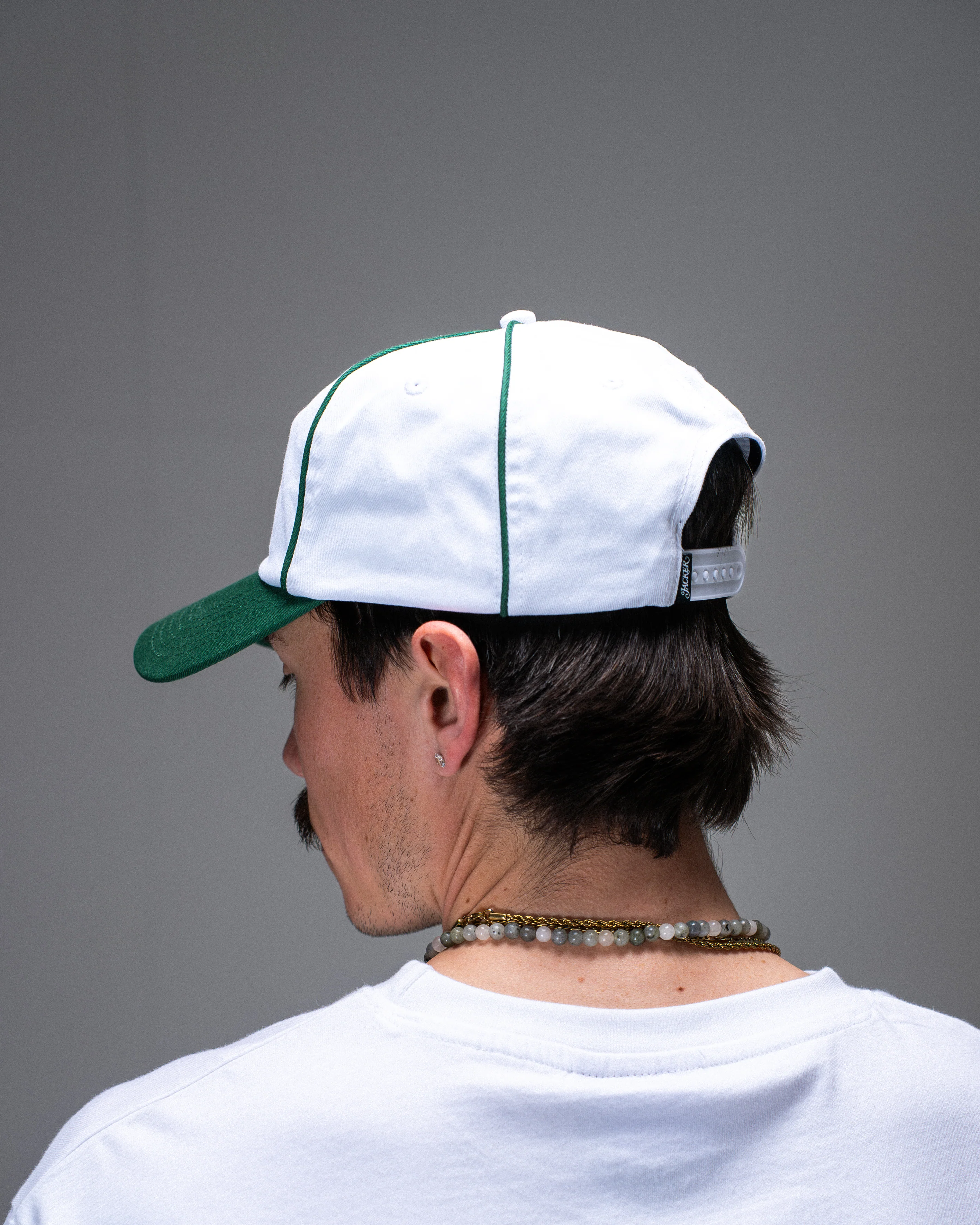 CLOVER SNAPBACK 5 PANEL WHITE & GREEN - Image 4