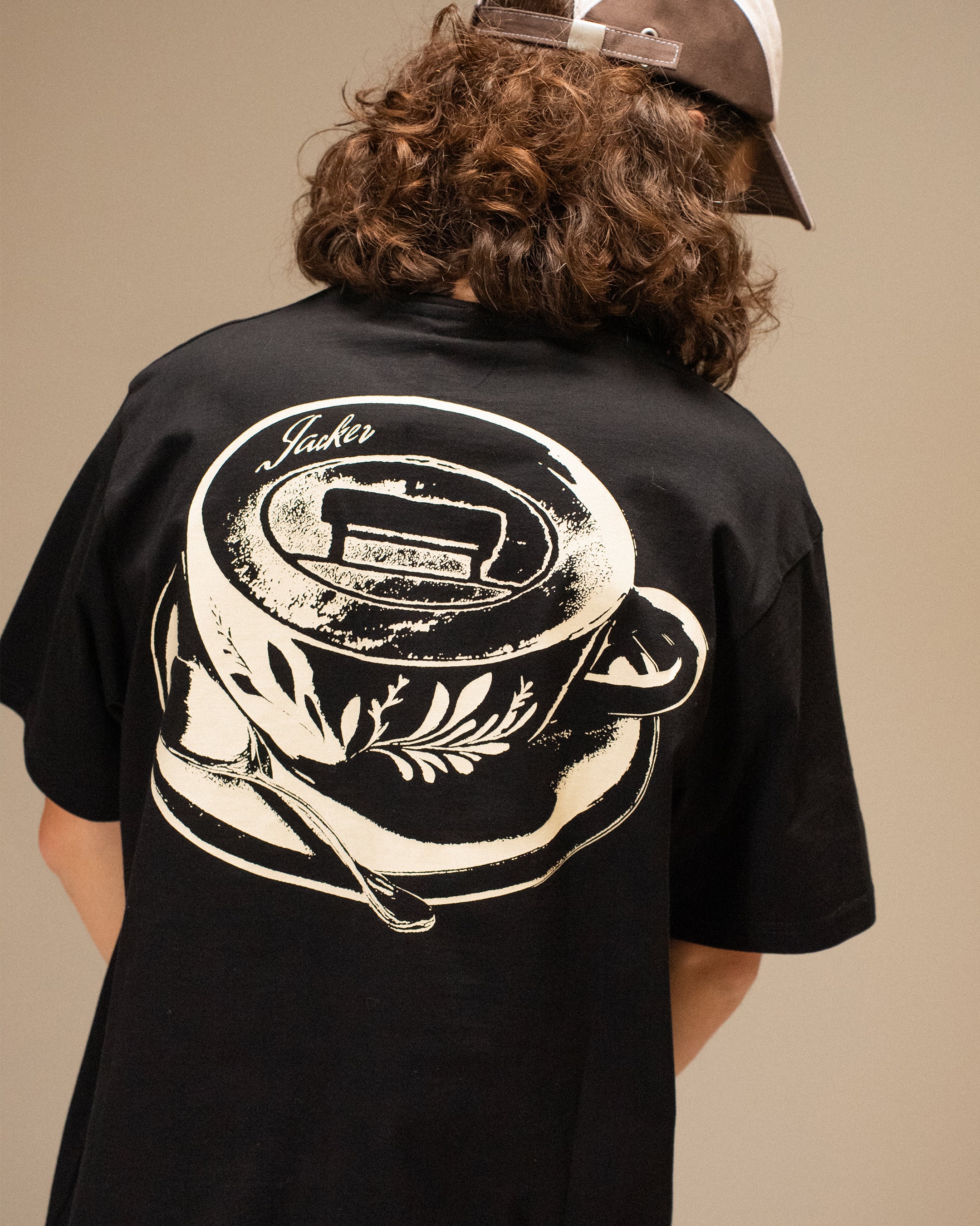 COFFEE TIME T-SHIRT - BLACK - Image 2