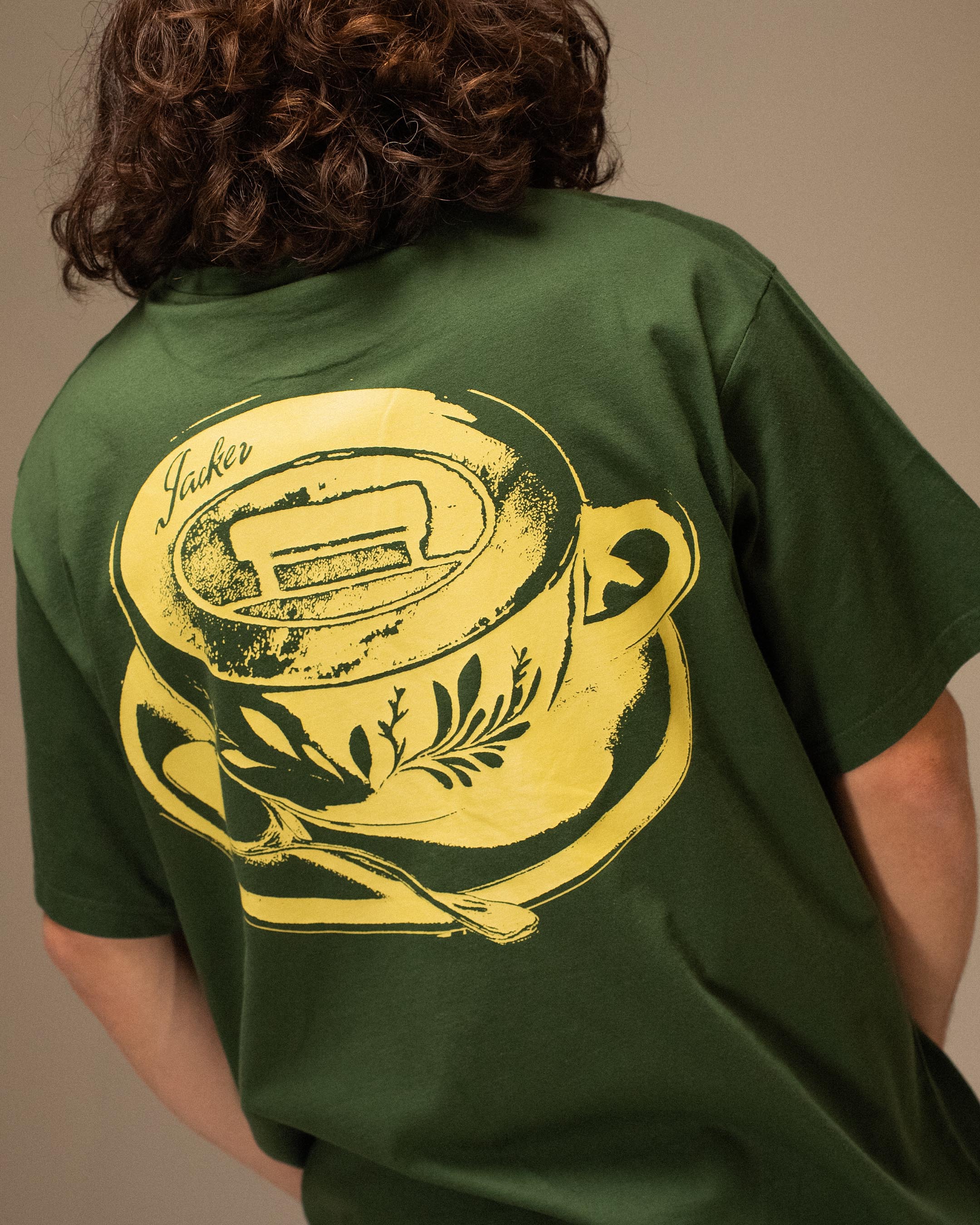COFFEE TIME T-SHIRT - GREEN - Image 5