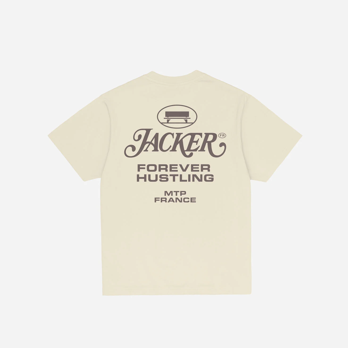 COLLECTIVE LOGO T-SHIRT - BEIGE