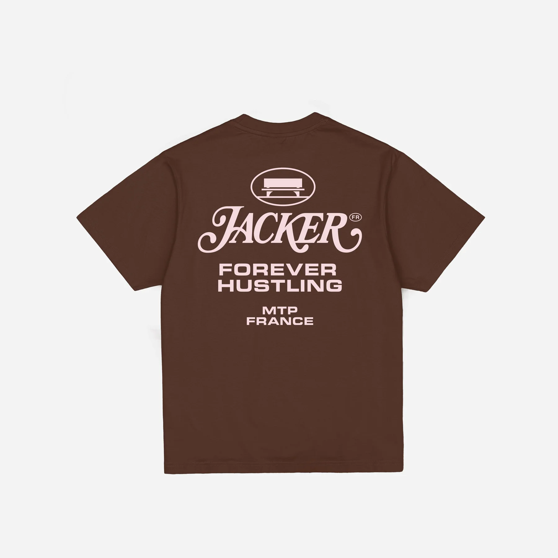 COLLECTIVE T-SHIRT - BROWN & PINK