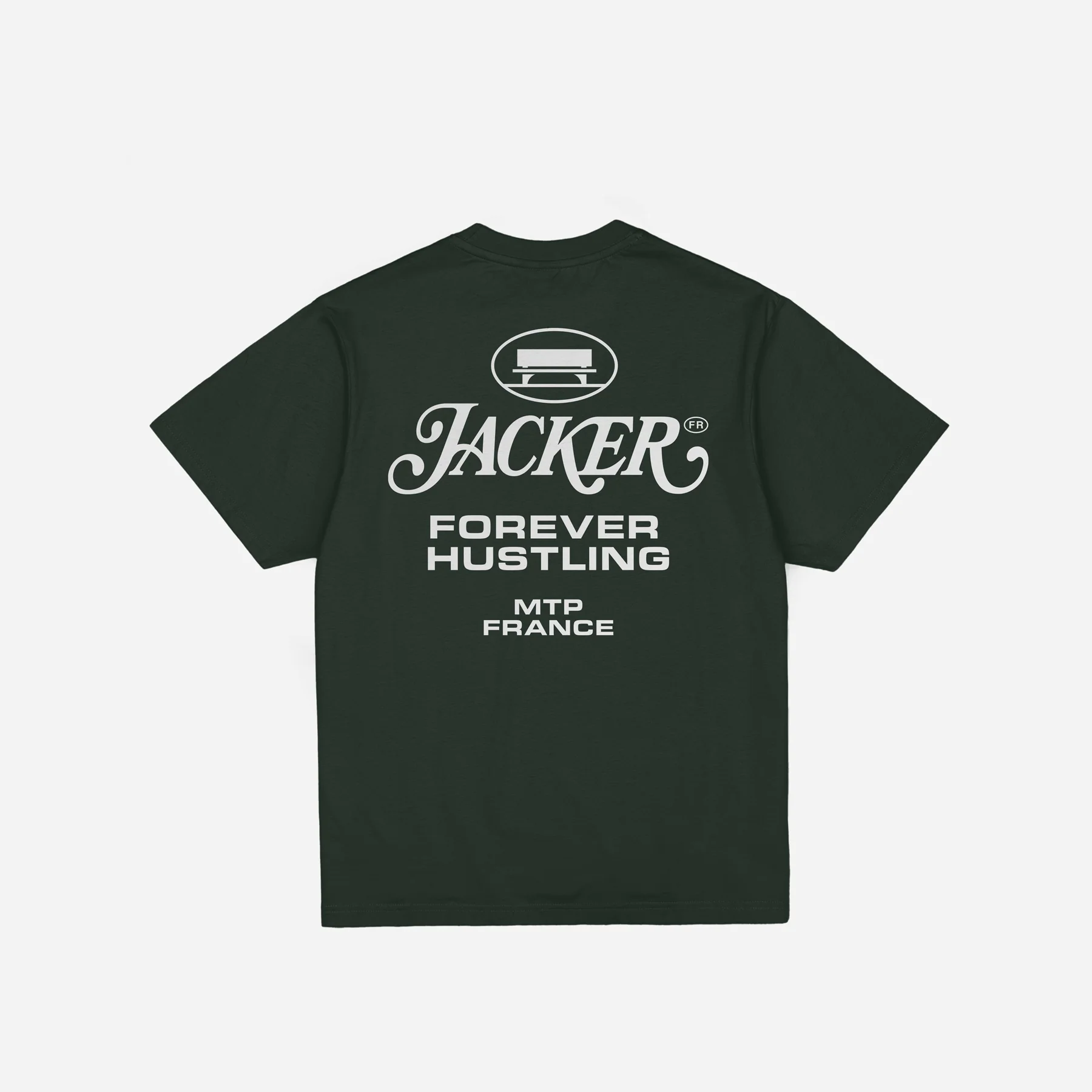 COLLECTIVE T-SHIRT - GREEN & WHITE