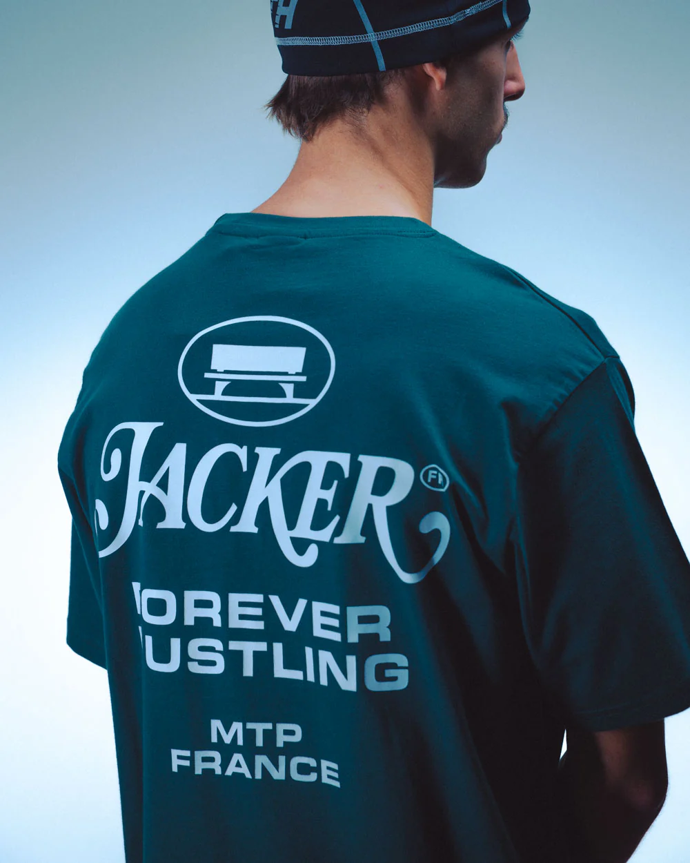 COLLECTIVE T-SHIRT - GREEN & WHITE - Image 6