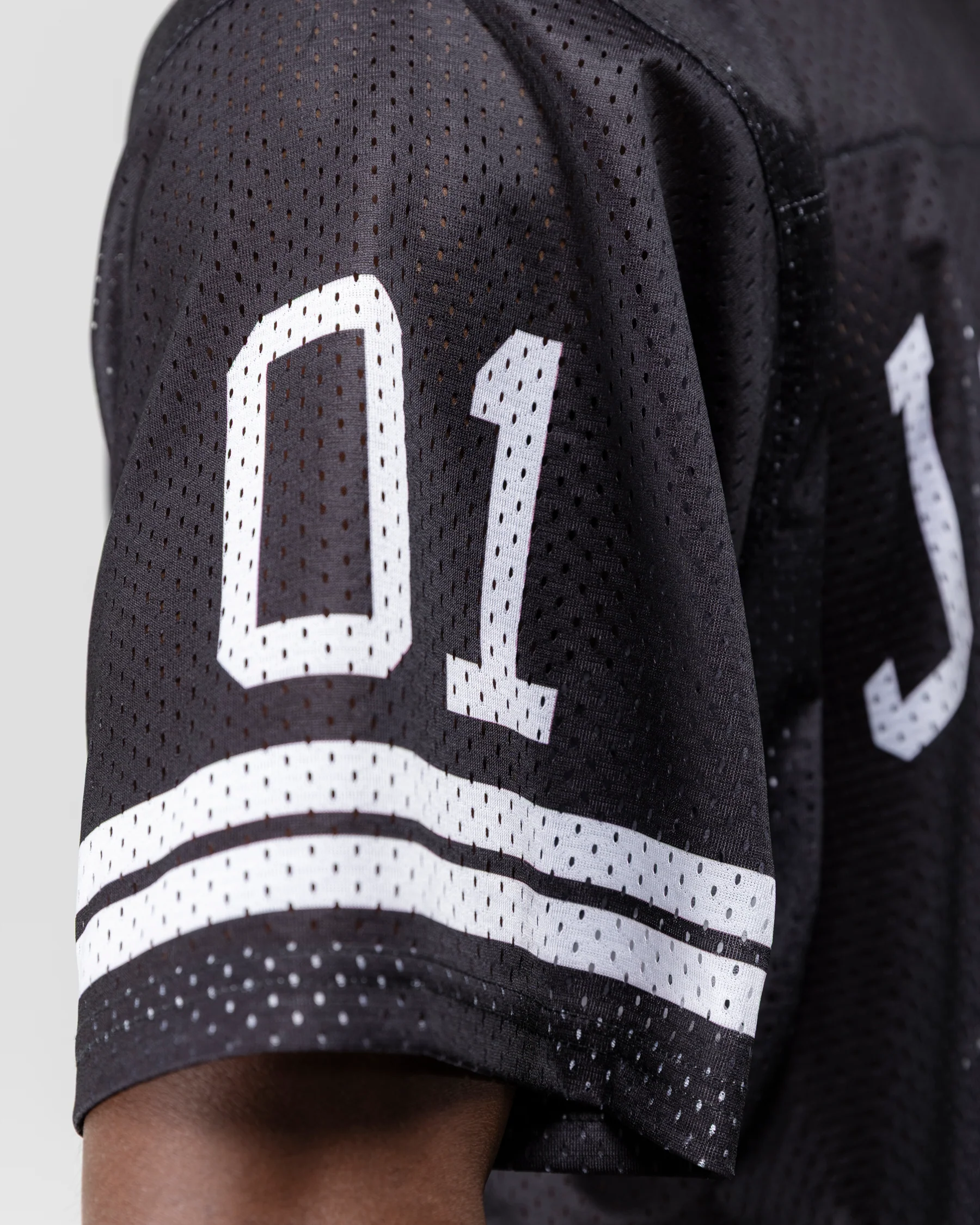 COLLEGE MESH JERSEY - BLACK - Image 7