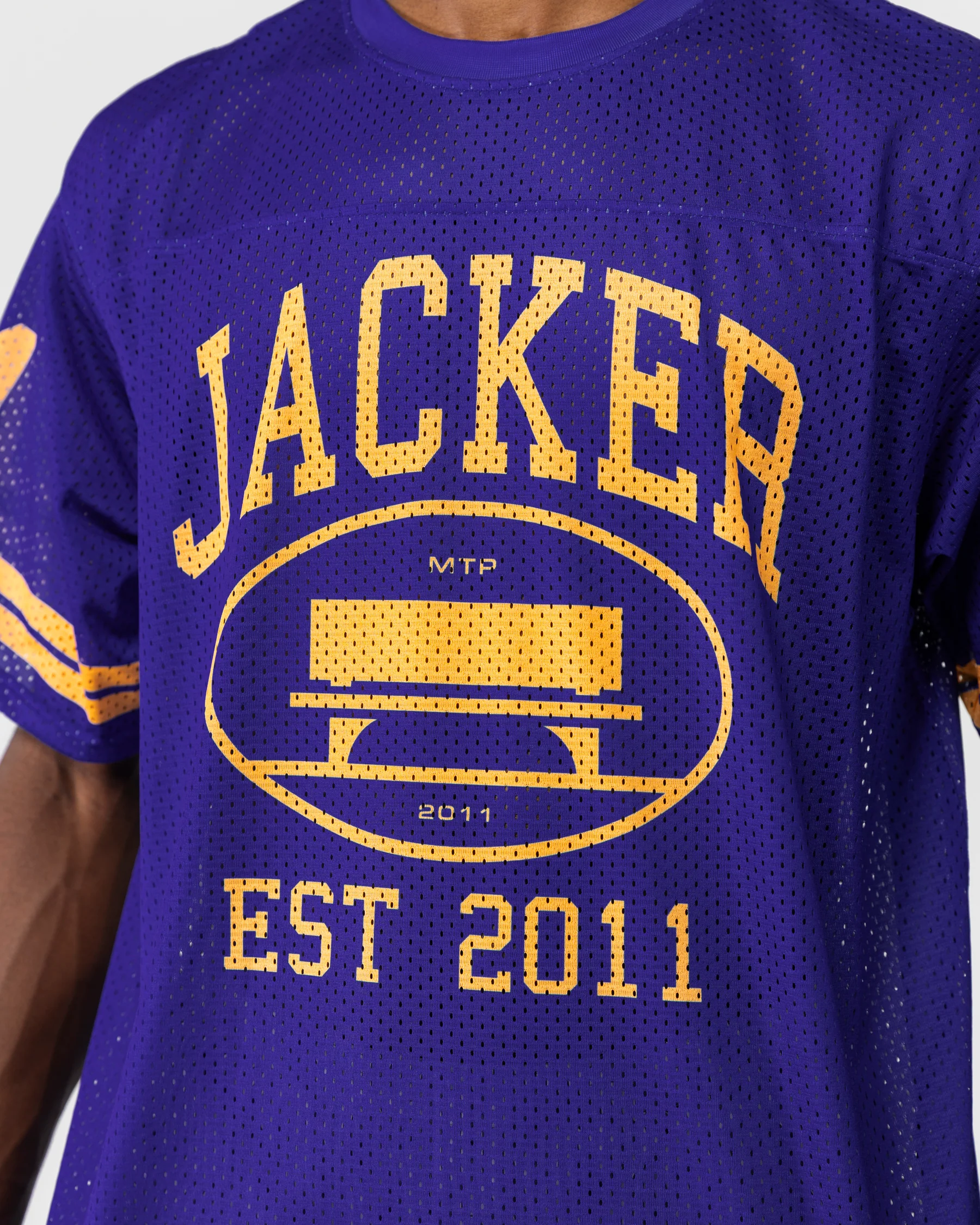 COLLEGE MESH JERSEY - BLUE - Image 6
