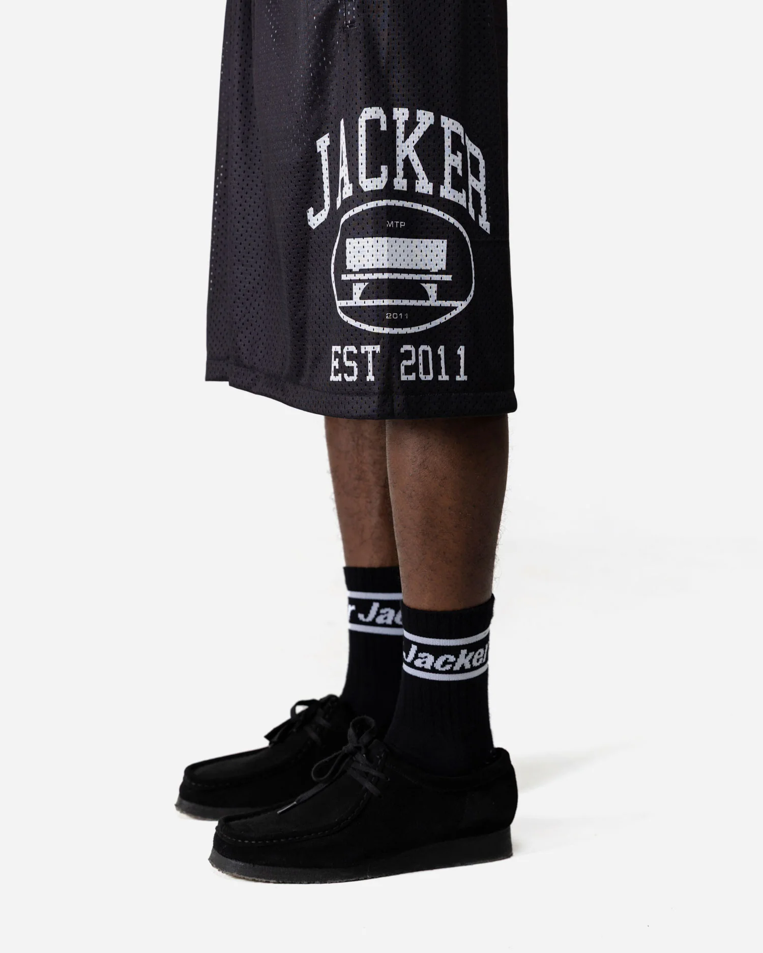 COLLEGE MESH SHORT - BLACK - Image 4