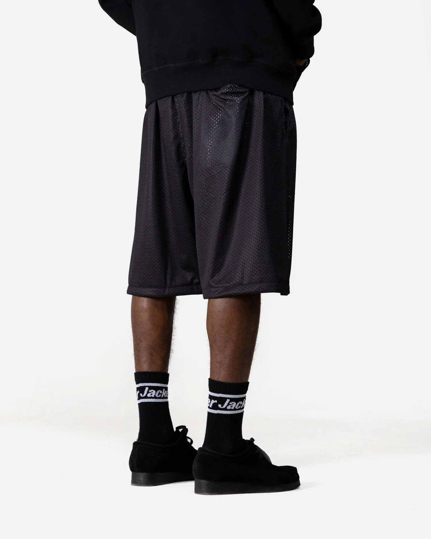 COLLEGE MESH SHORT - BLACK - Image 5