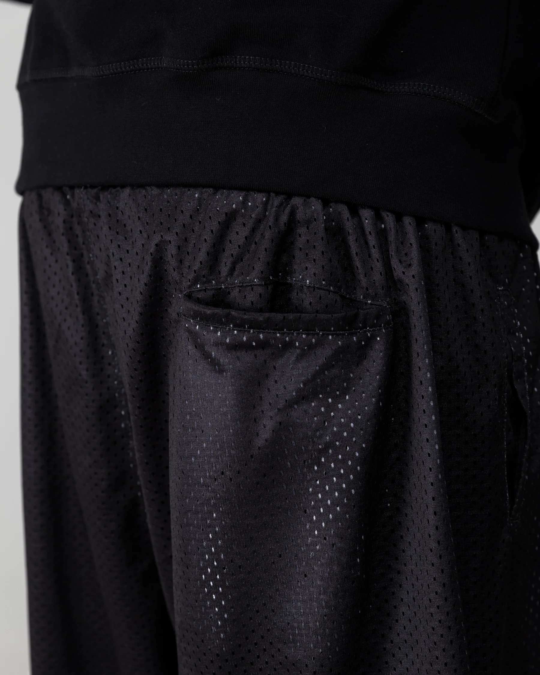 COLLEGE MESH SHORT - BLACK - Image 7