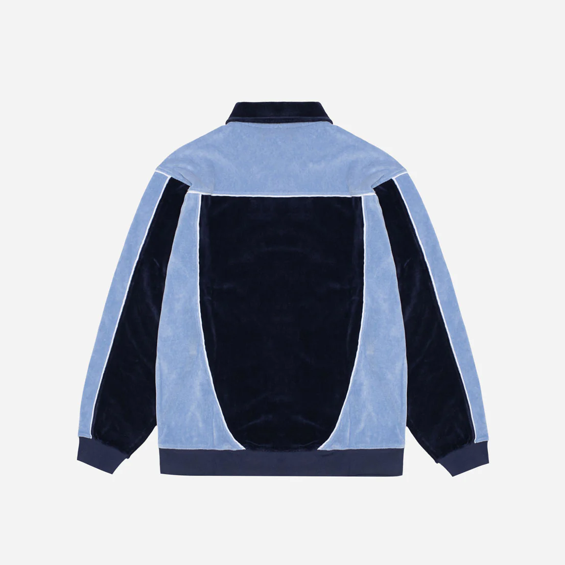 COMFY VELVET POLO - BLUE - Image 3