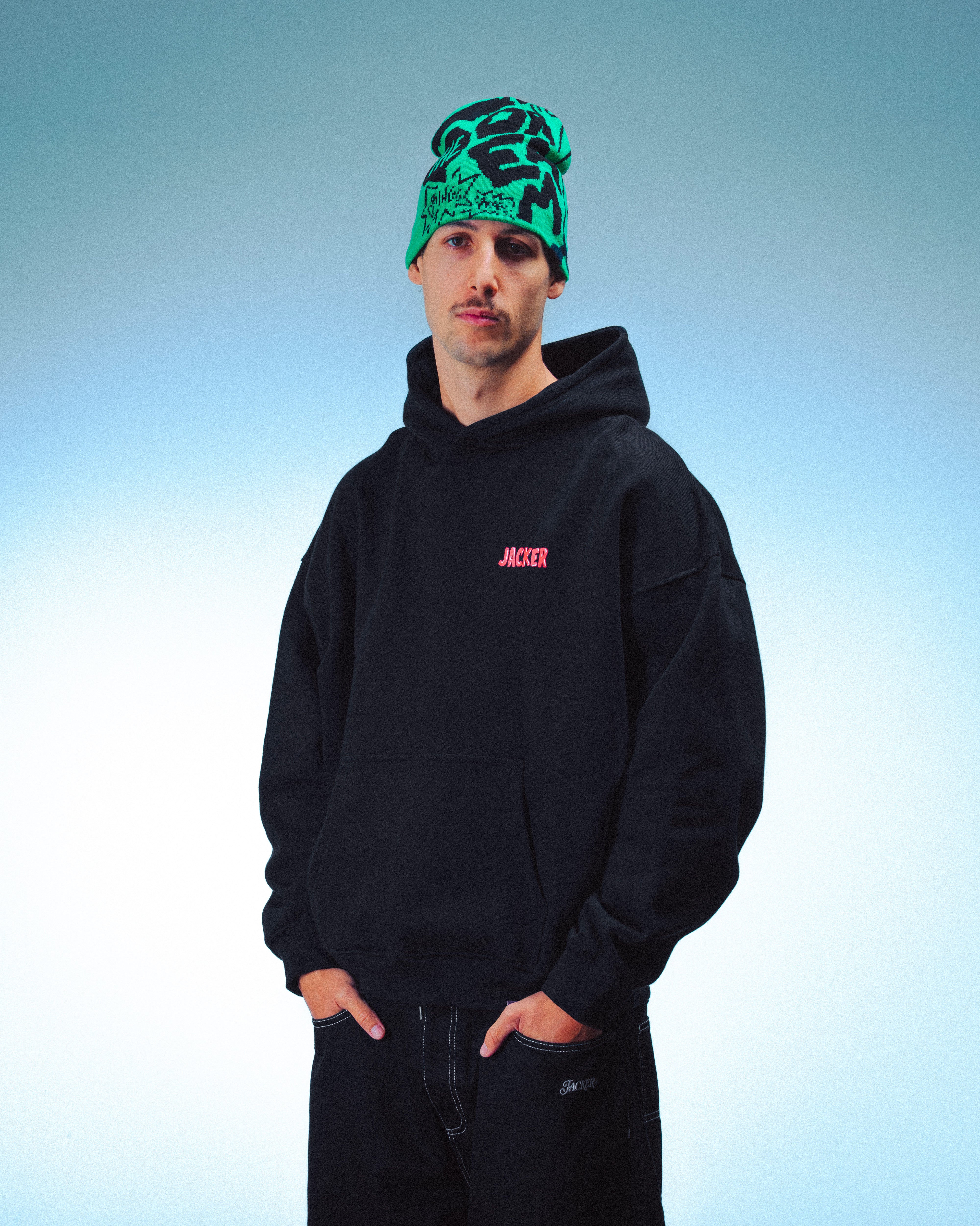 CORINTHIAN HOODIE - BLACK - Image 4