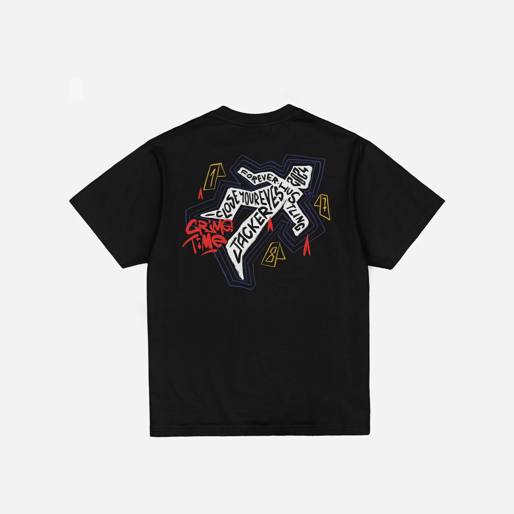 CRIME TIME T-SHIRT - BLACK - Image 2