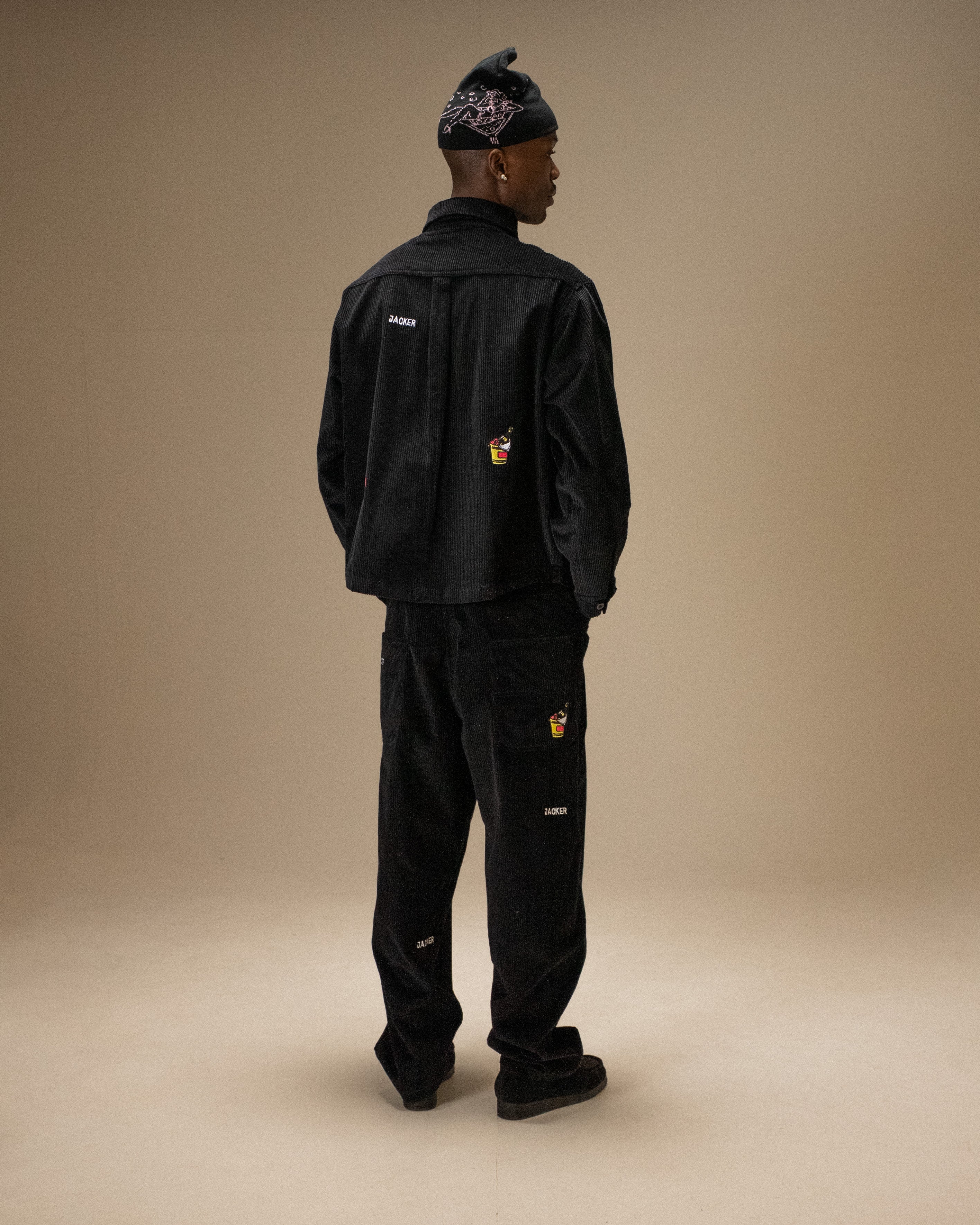 DEAL CORDUROY OVERSHIRT - BLACK - Image 4