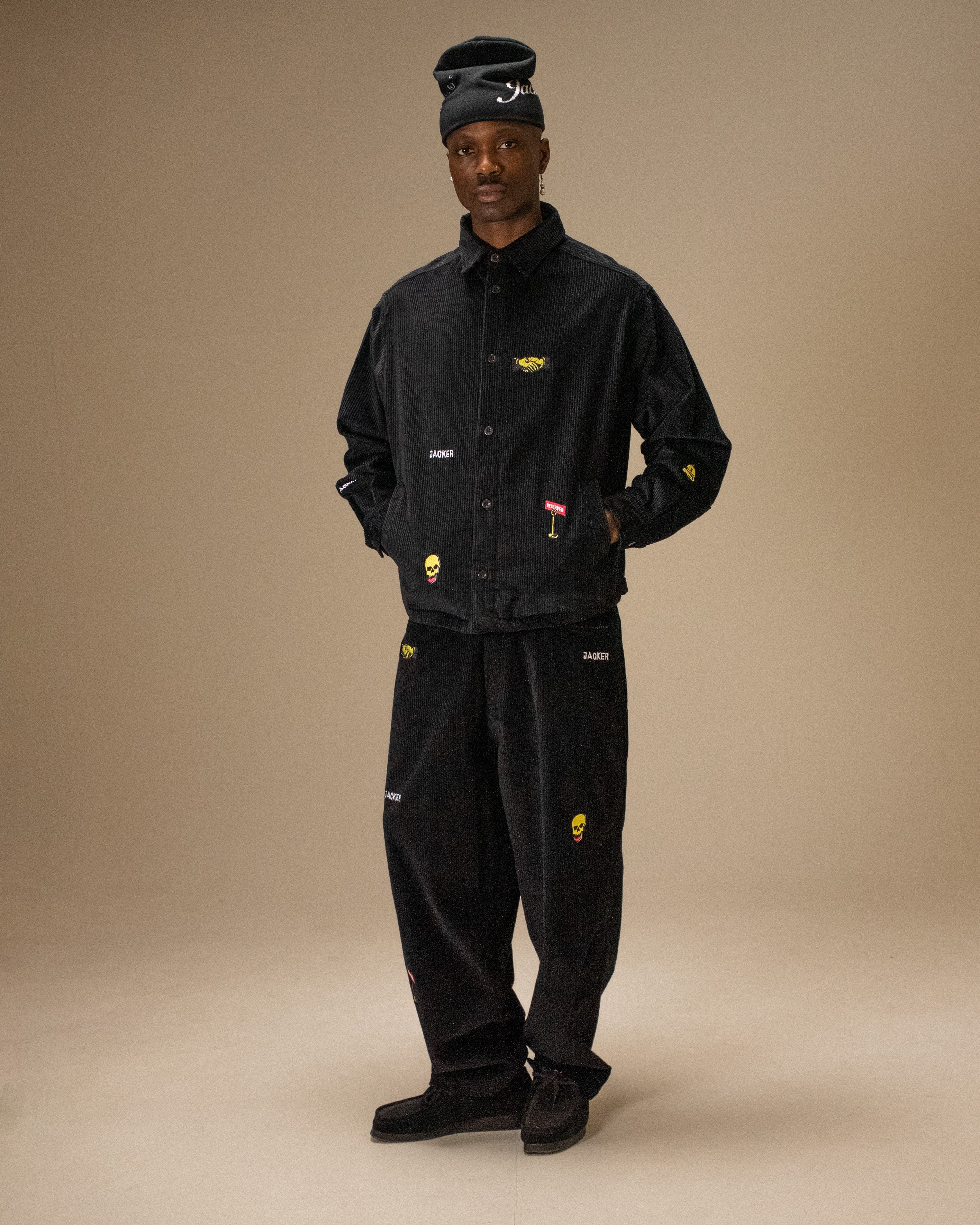 DEAL CORDUROY OVERSHIRT - BLACK - Image 5