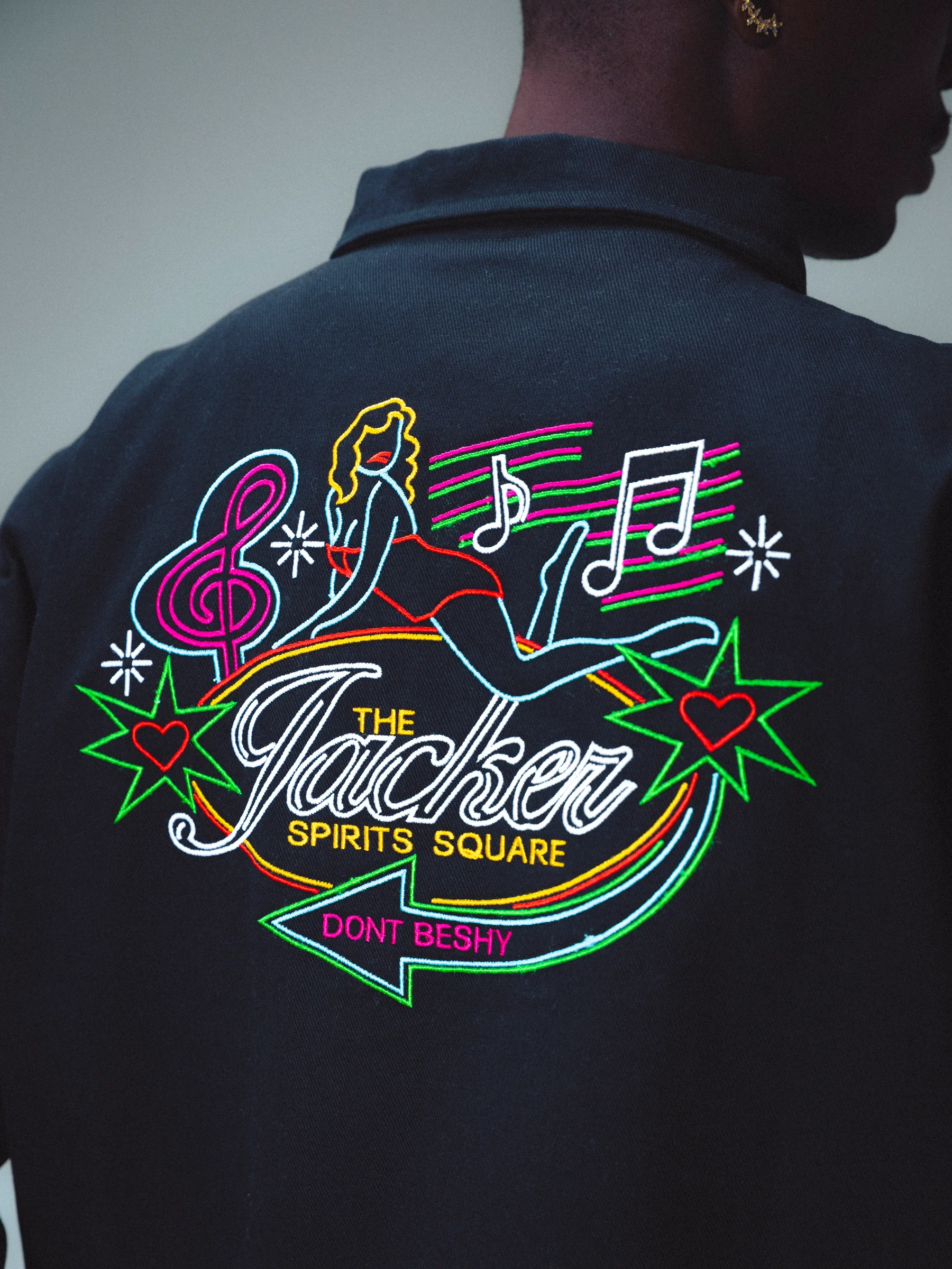 DON’T BE SHY COACH JACKET - BLACK - Image 6