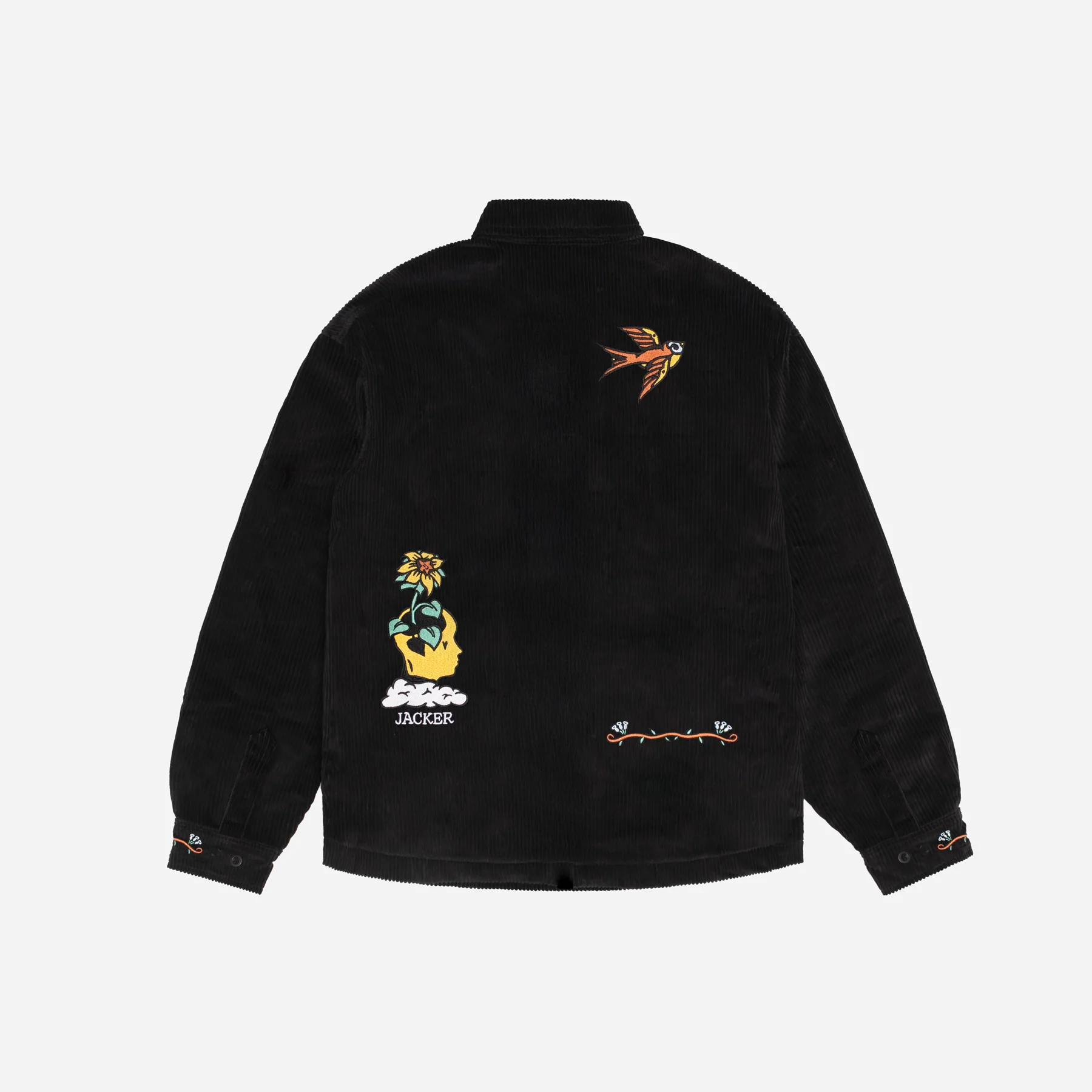 DREAM MAZE CORDUROY OVERSHIRT - BLACK - Image 3