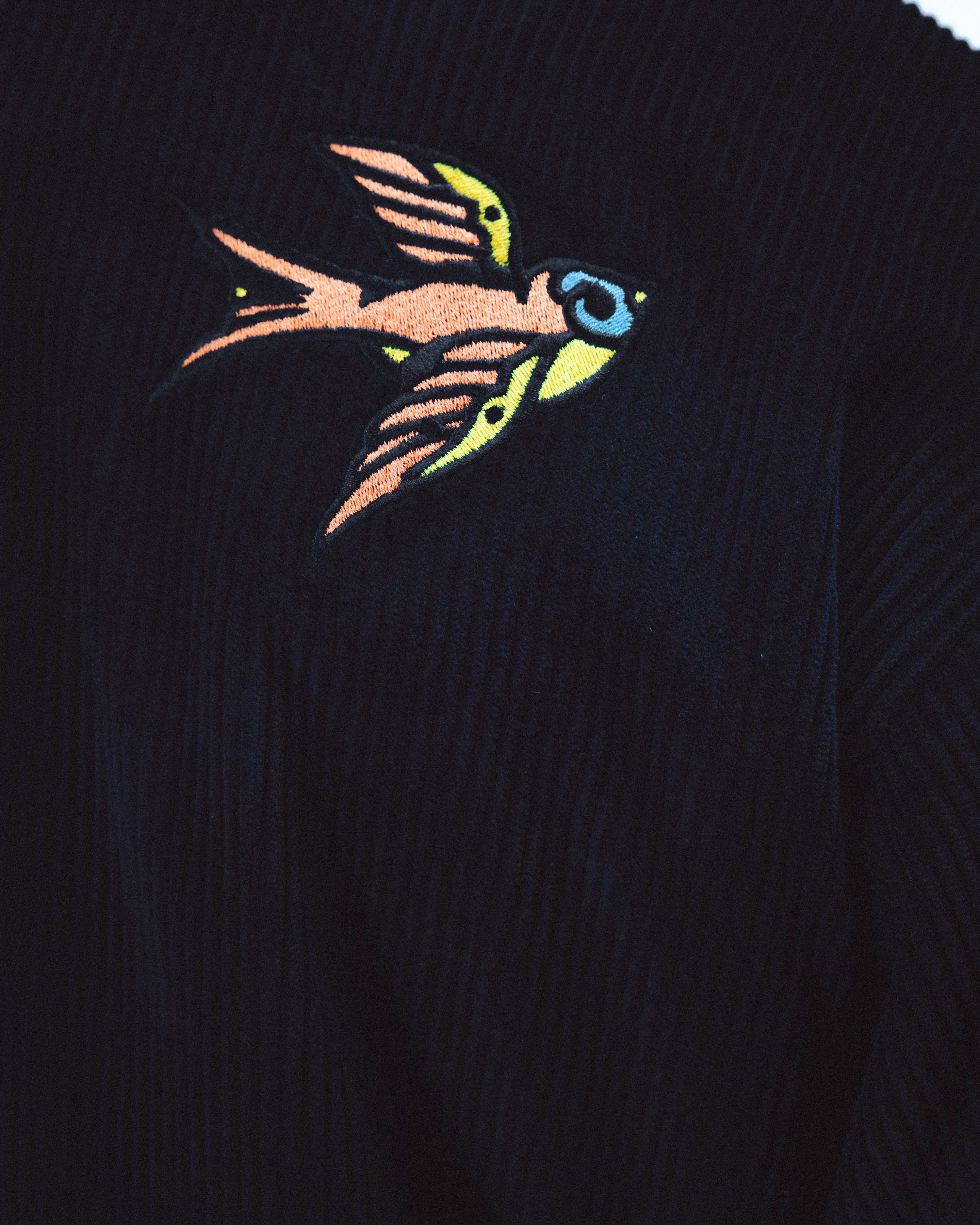 DREAM MAZE CORDUROY OVERSHIRT - BLACK - Image 6