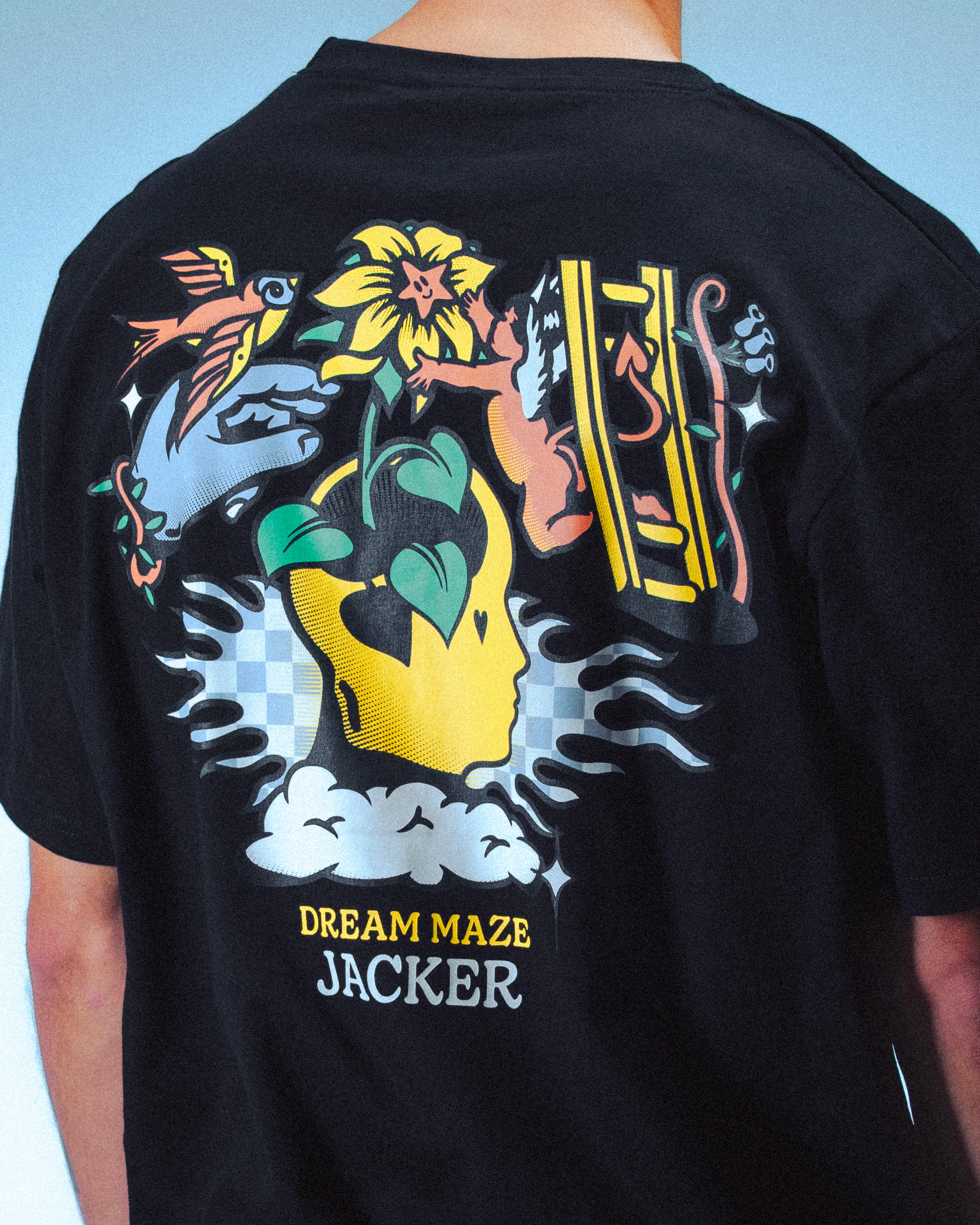 DREAM MAZE T-SHIRT - BLACK - Image 6