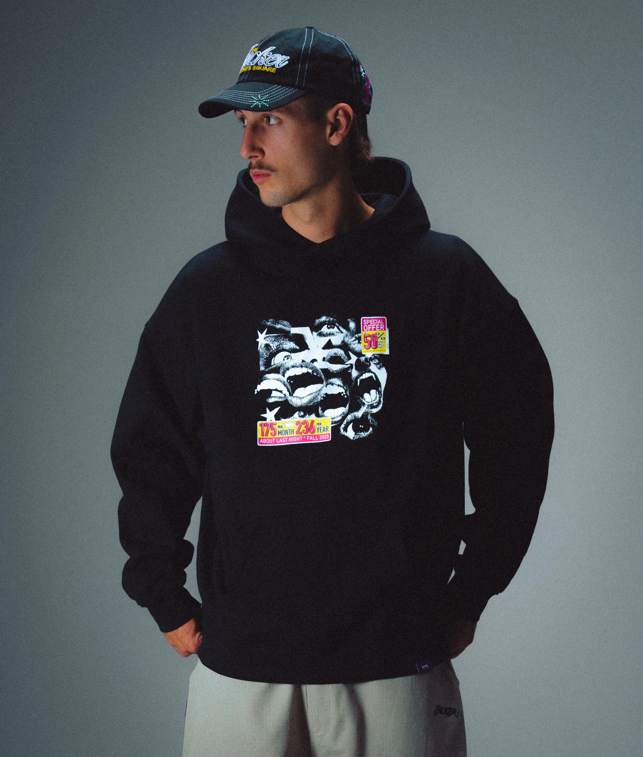 FEARLESS HOODIE - BLACK - Image 2