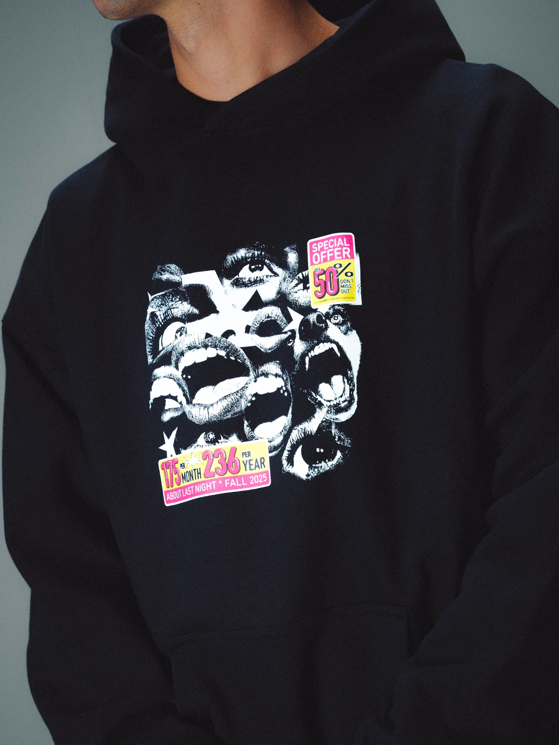 FEARLESS HOODIE - BLACK - Image 4