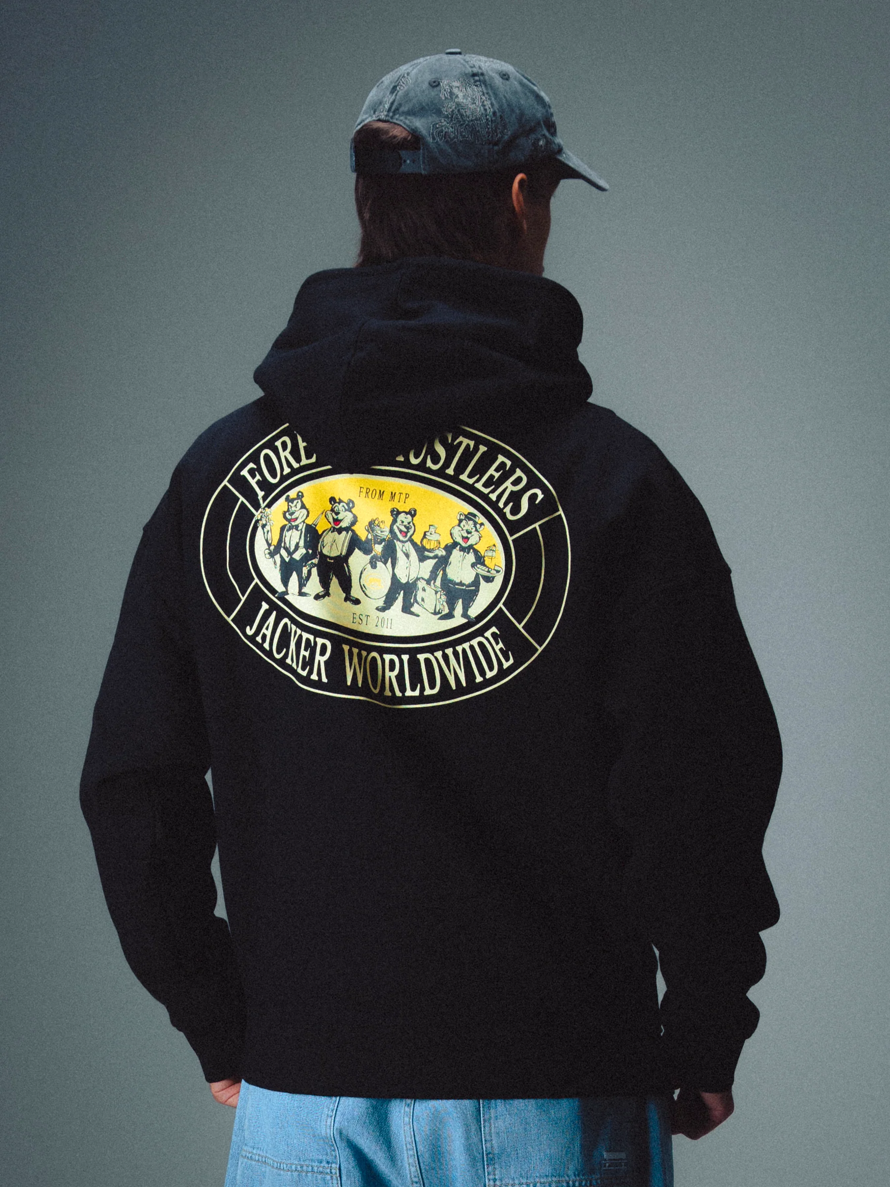 GOD FATHER HOODIE - BLACK - Image 2
