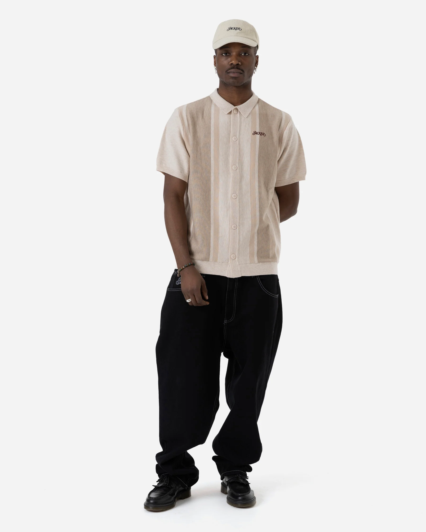 GRANDPA CARDIGAN SHIRT - BEIGE - Image 5