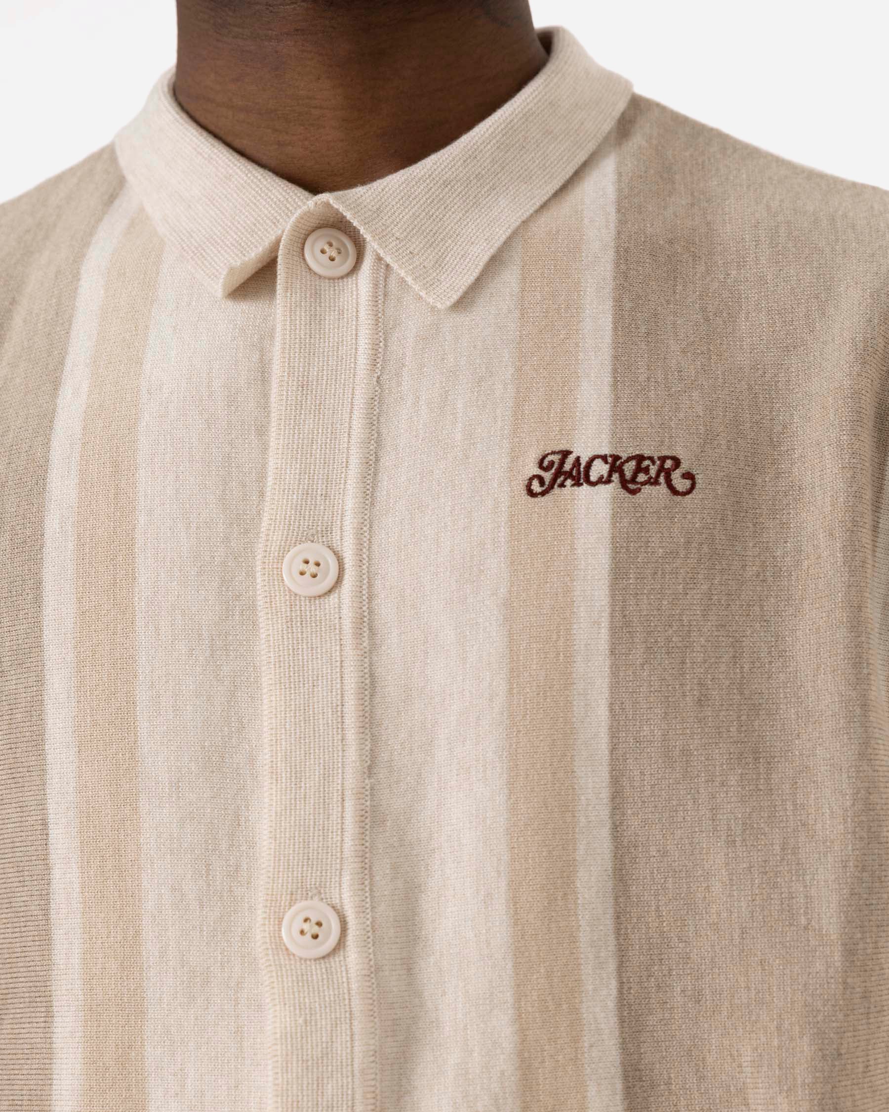 GRANDPA CARDIGAN SHIRT - BEIGE - Image 7