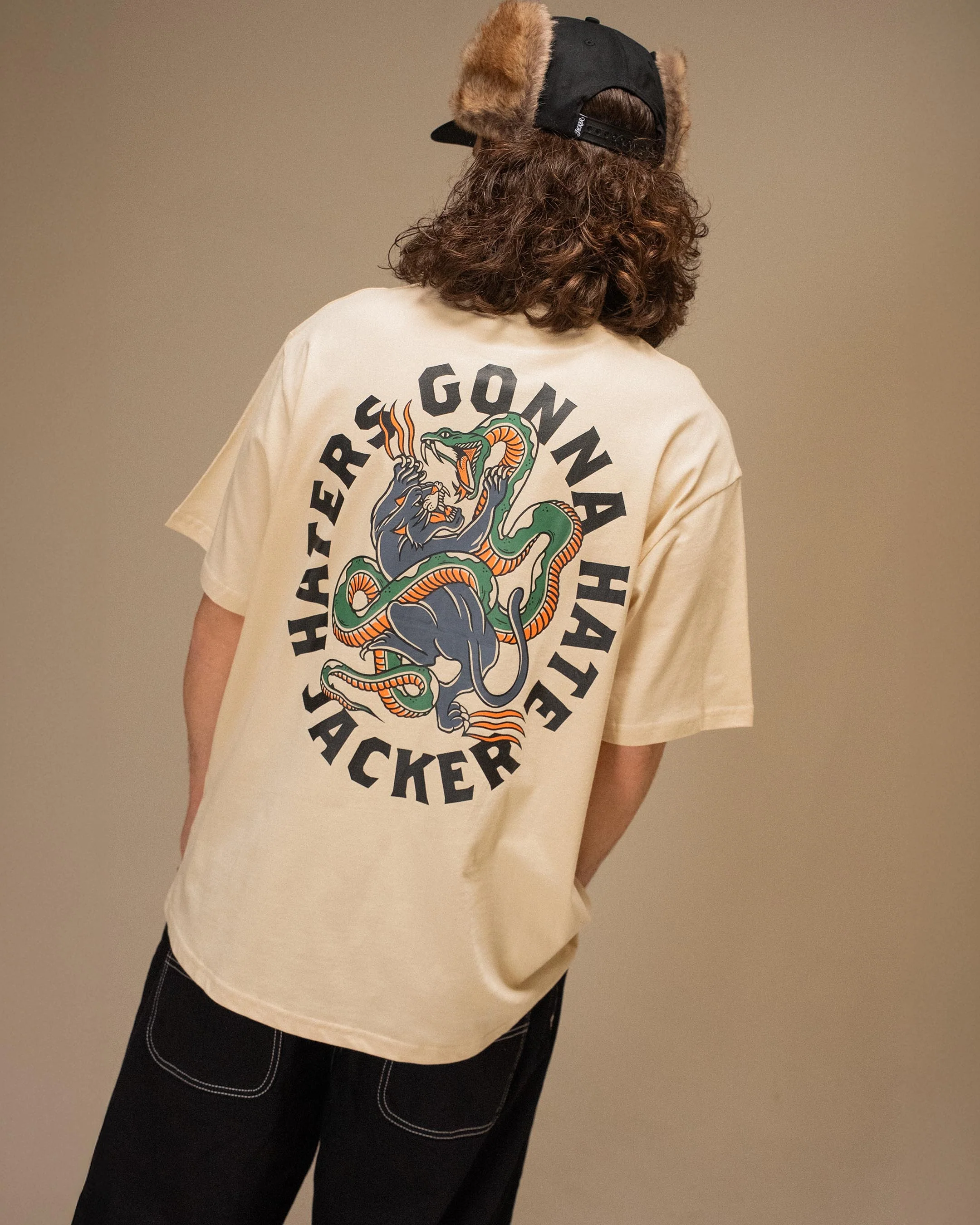 HATERS T-SHIRT - BEIGE - Image 2