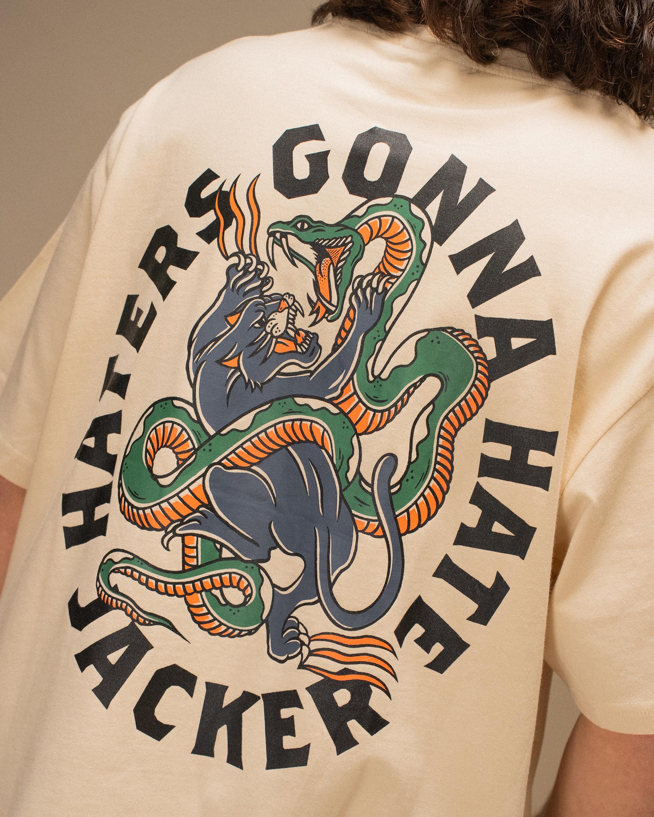 HATERS T-SHIRT - BEIGE - Image 5
