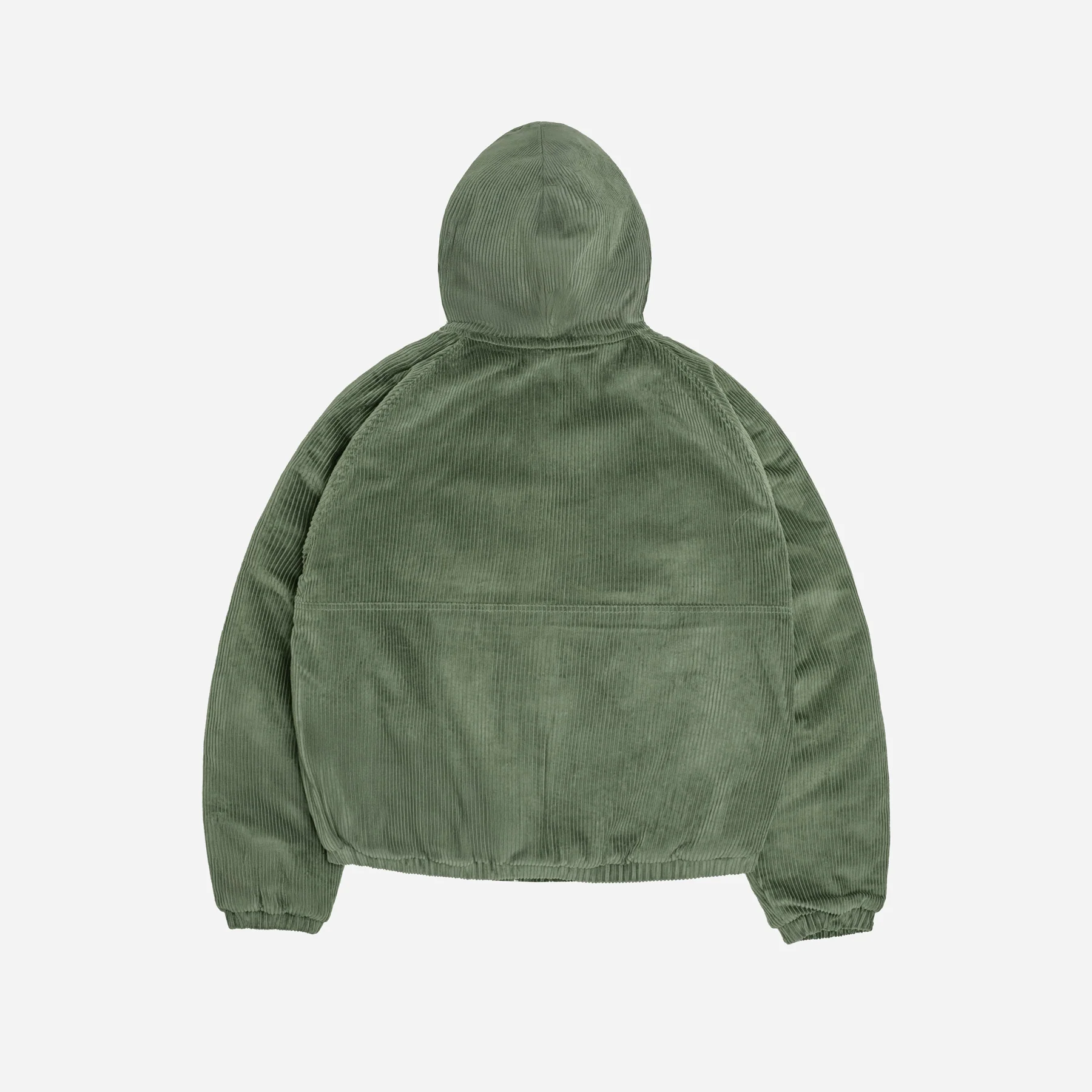 HOOD CORDUROY JACKET - GREEN - Image 3