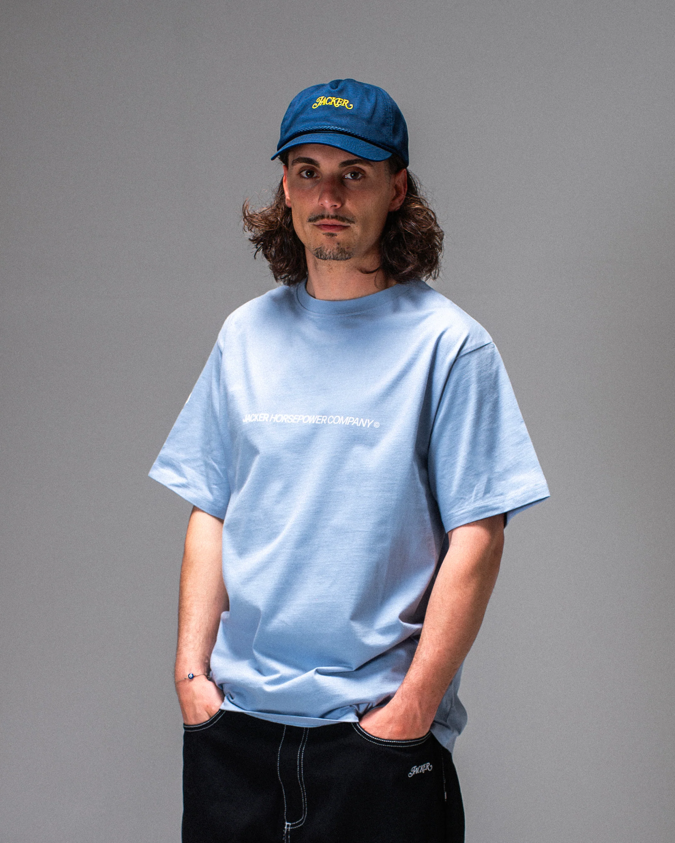 HORSE POWER T-SHIRT BLUE - Image 4