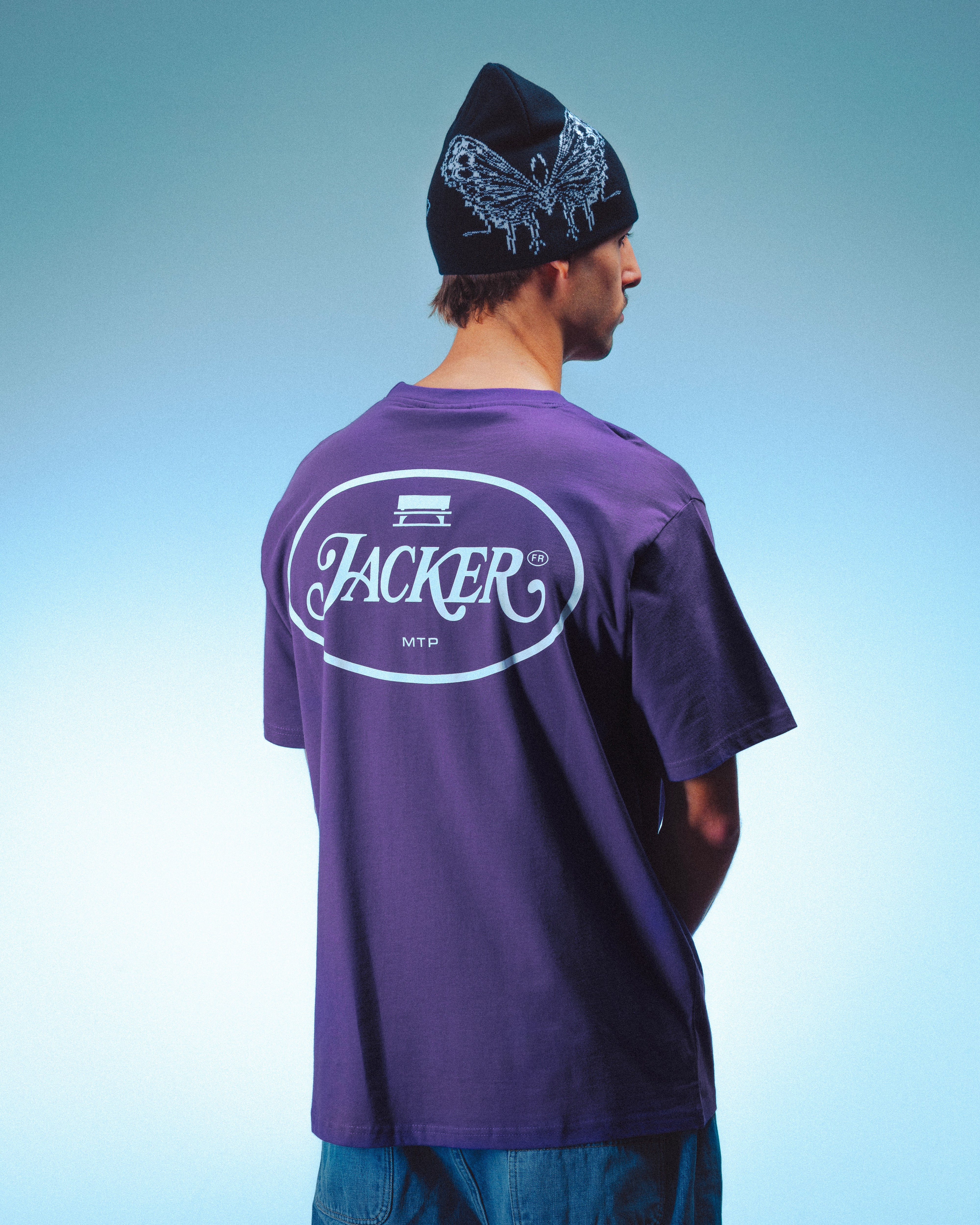 ID T-SHIRT - PURPLE & WHITE - Image 2