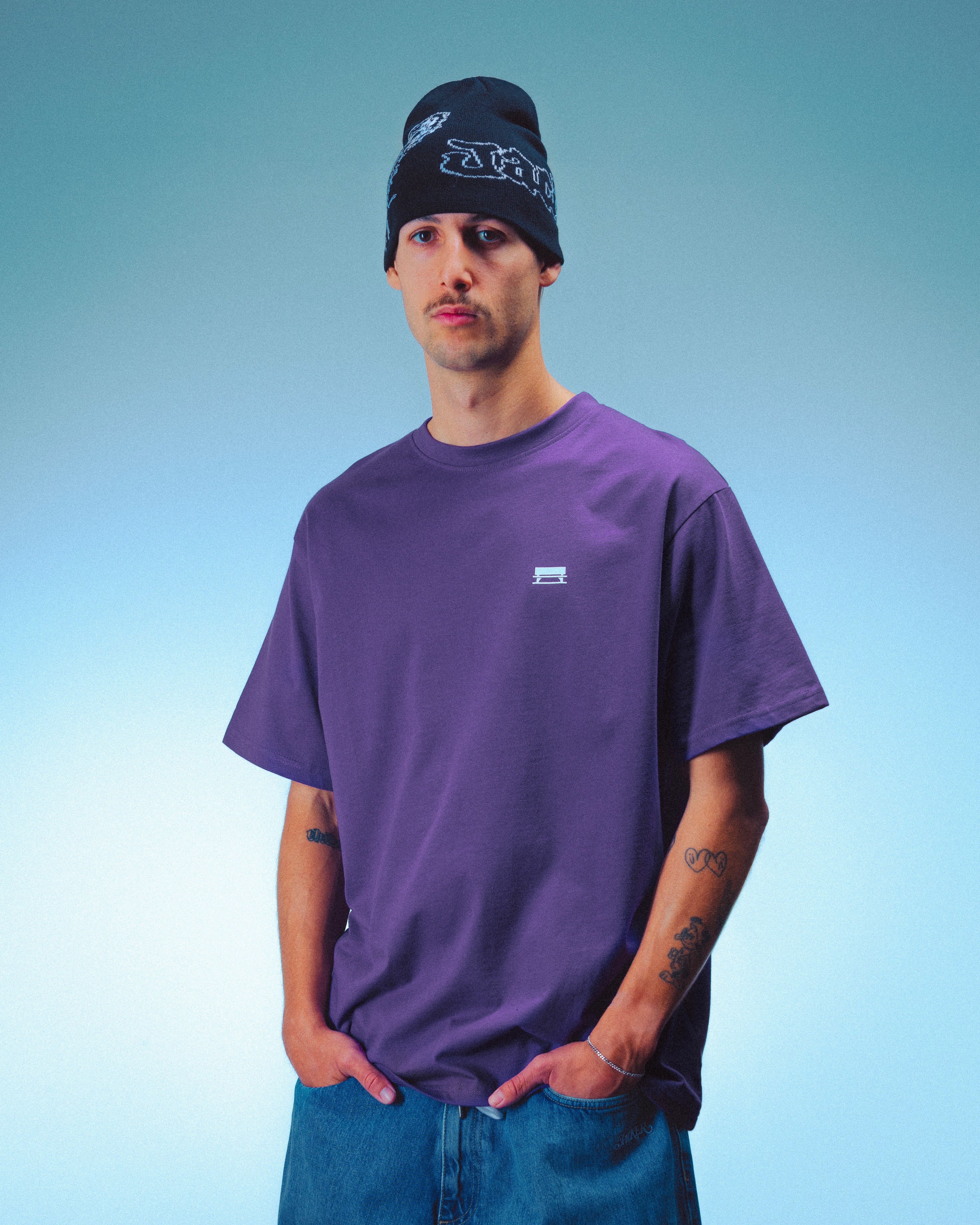 ID T-SHIRT - PURPLE & WHITE - Image 4